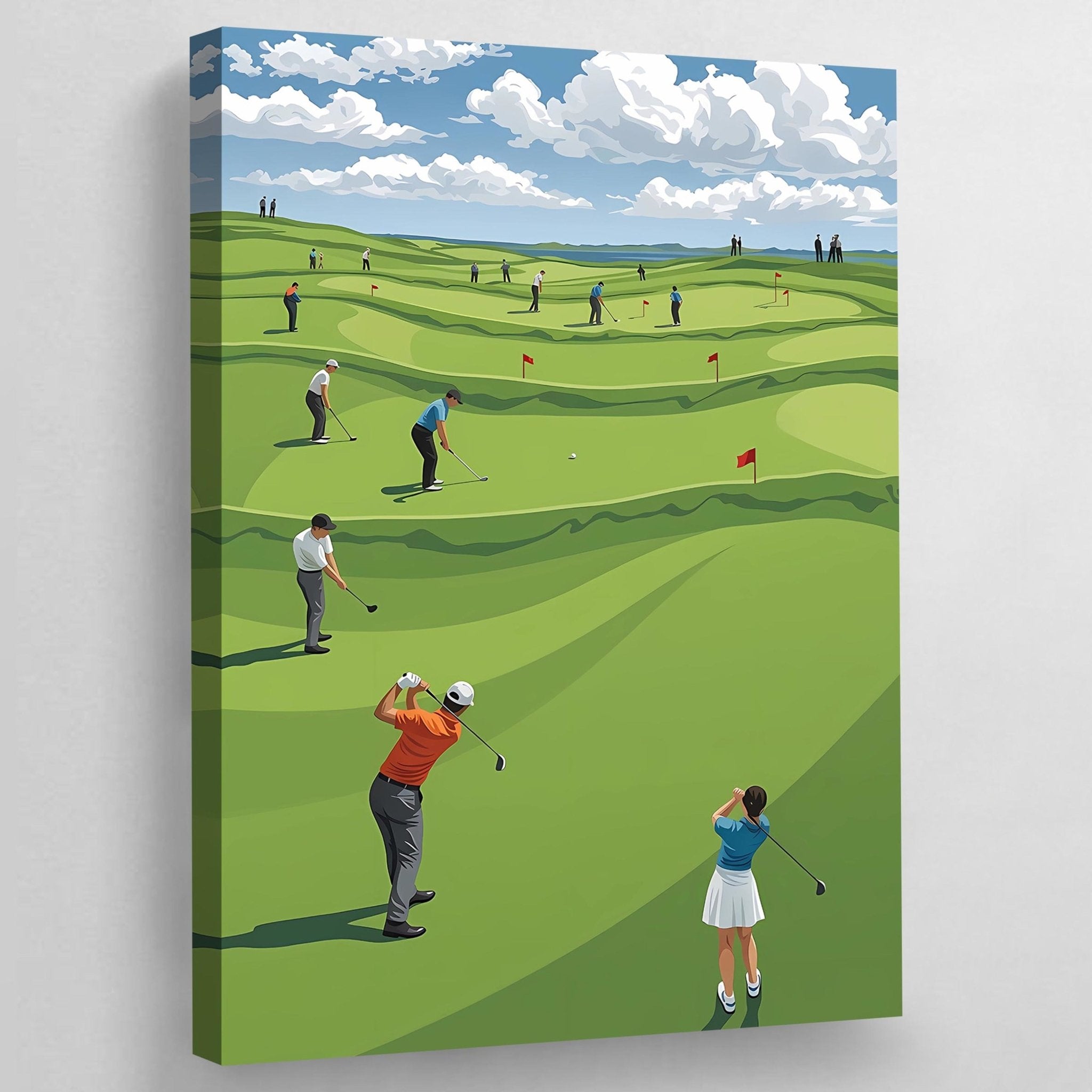 Scenic Fairway Golf Wall Art - Luxury Art Canvas