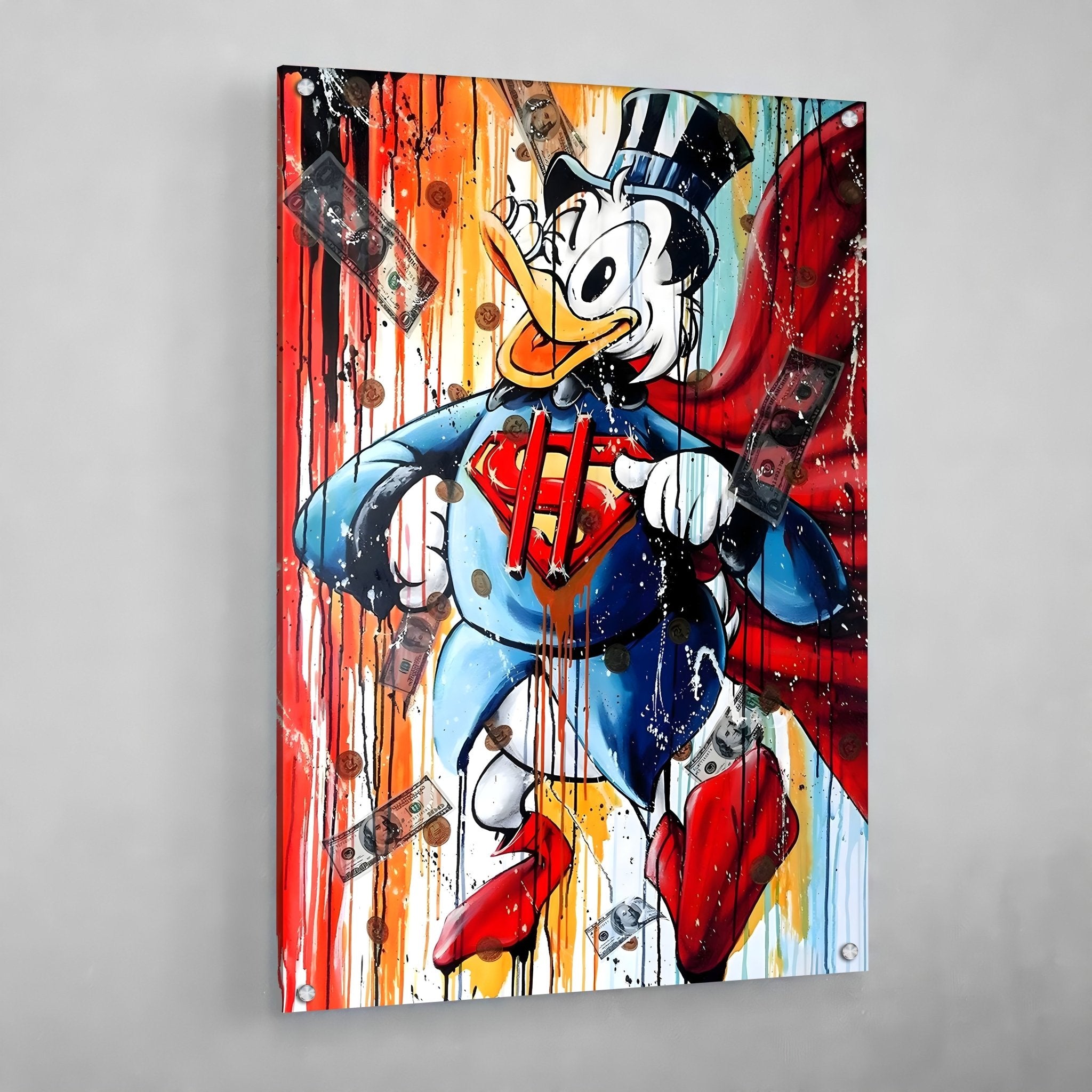 Scrooge Graffiti Canvas - Luxury Art Canvas