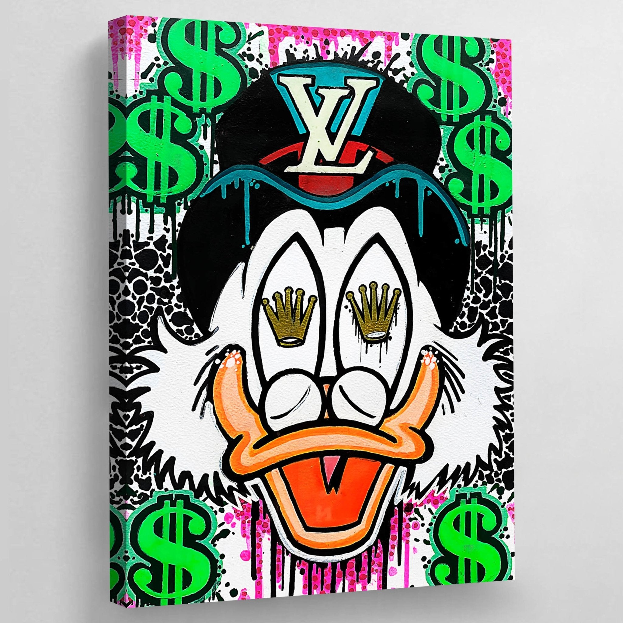 Scrooge Louis Vuitton Wall Art - Luxury Art Canvas