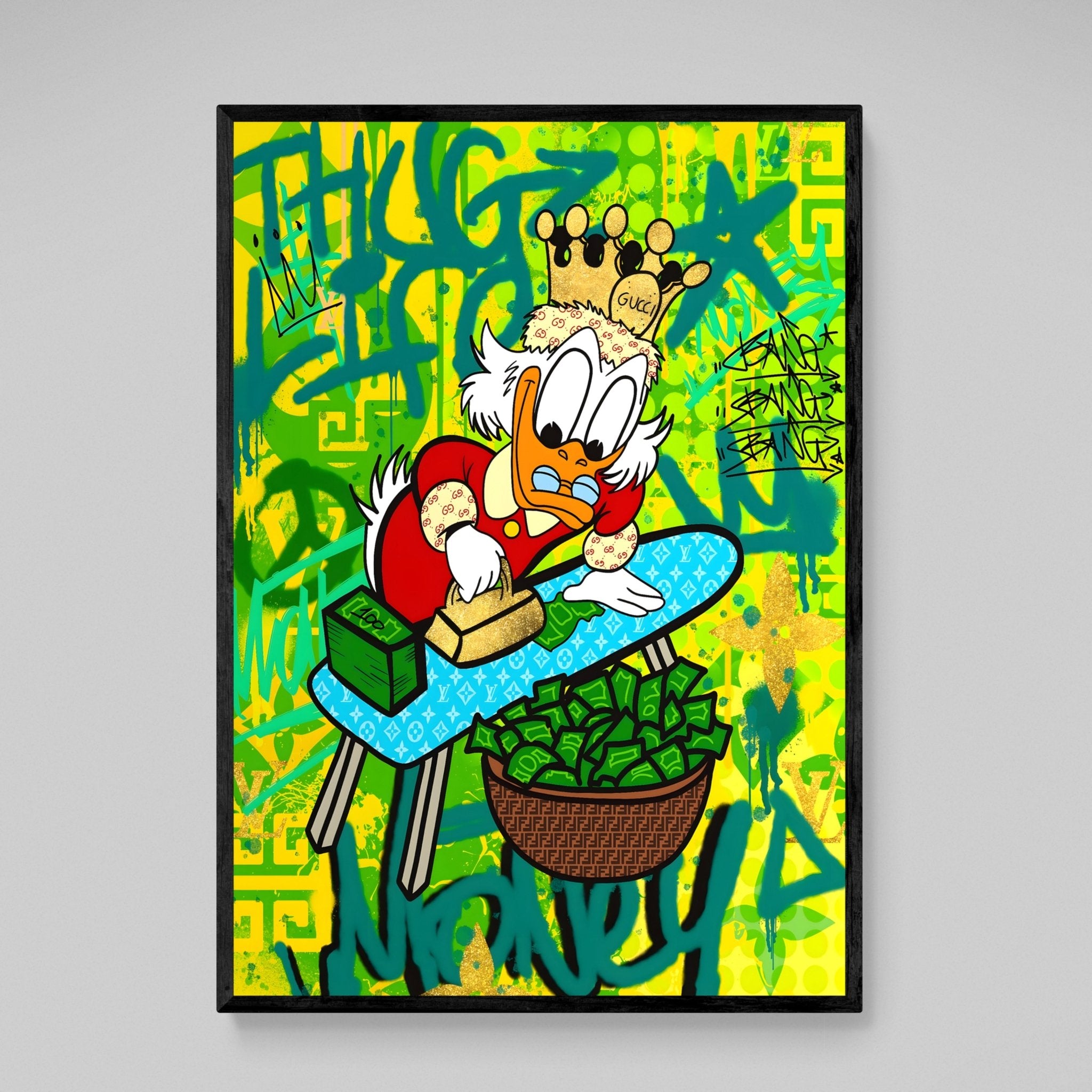 Scrooge Money Wall Art - Luxury Art Canvas