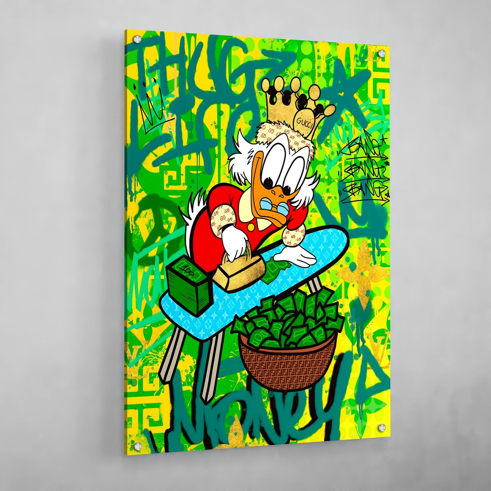 Scrooge Money Wall Art - Luxury Art Canvas