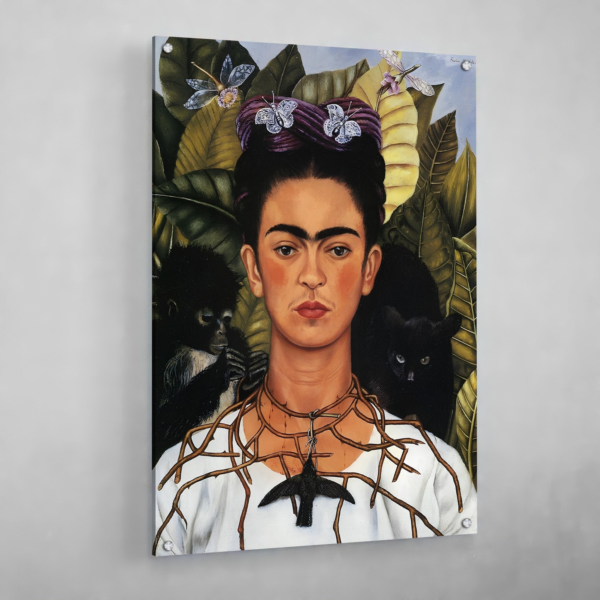 Self Portrait Frida Kahlo Wall Art - Luxury Art Canvas