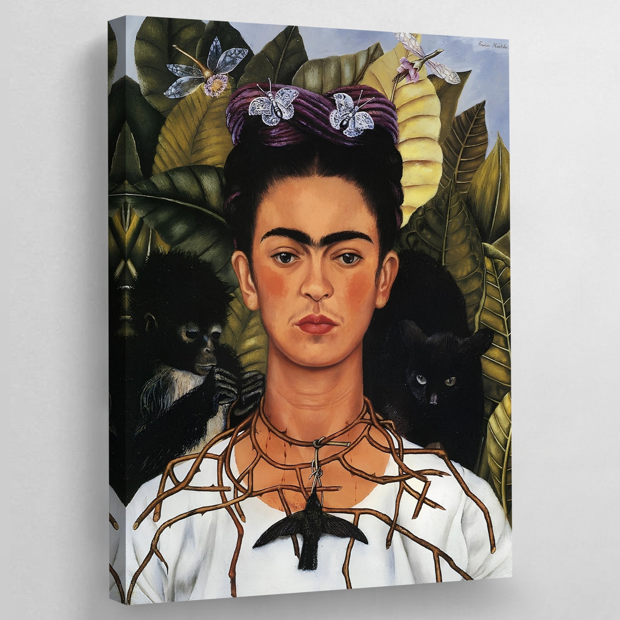 Self Portrait Frida Kahlo Wall Art - Luxury Art Canvas