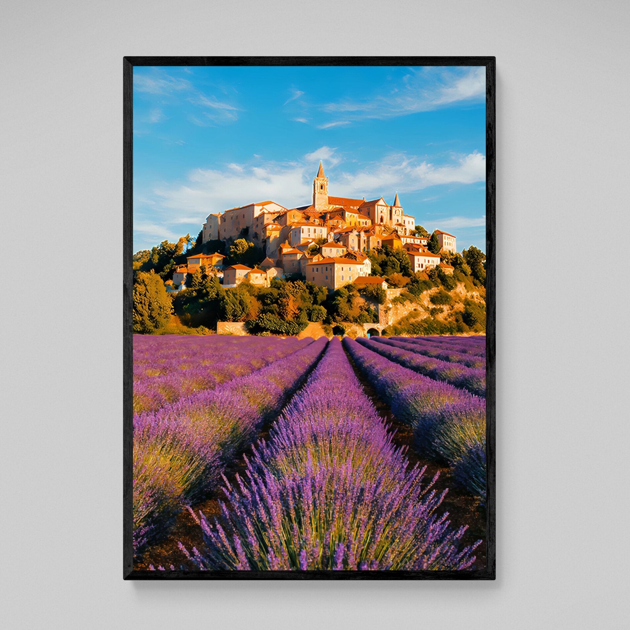 South of France Landscape Wall Art - Luxury Art Canvas