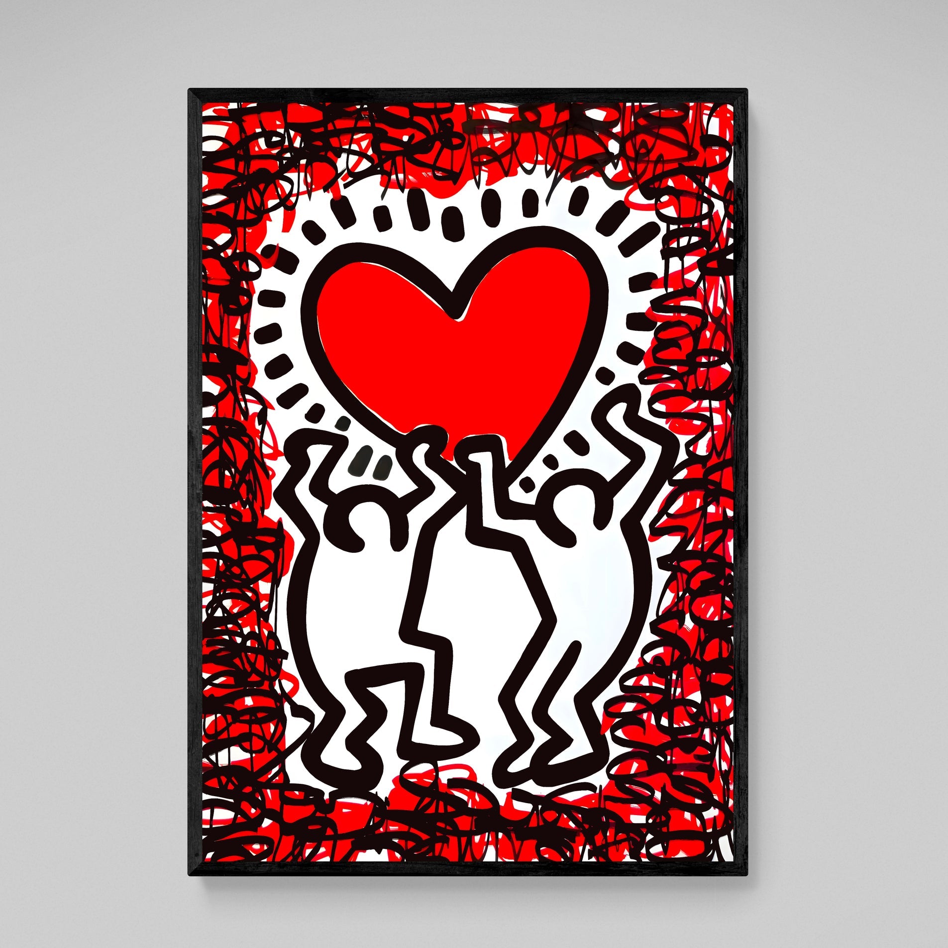 Street Art Keith Haring Wall Art - Luxury Art Canvas