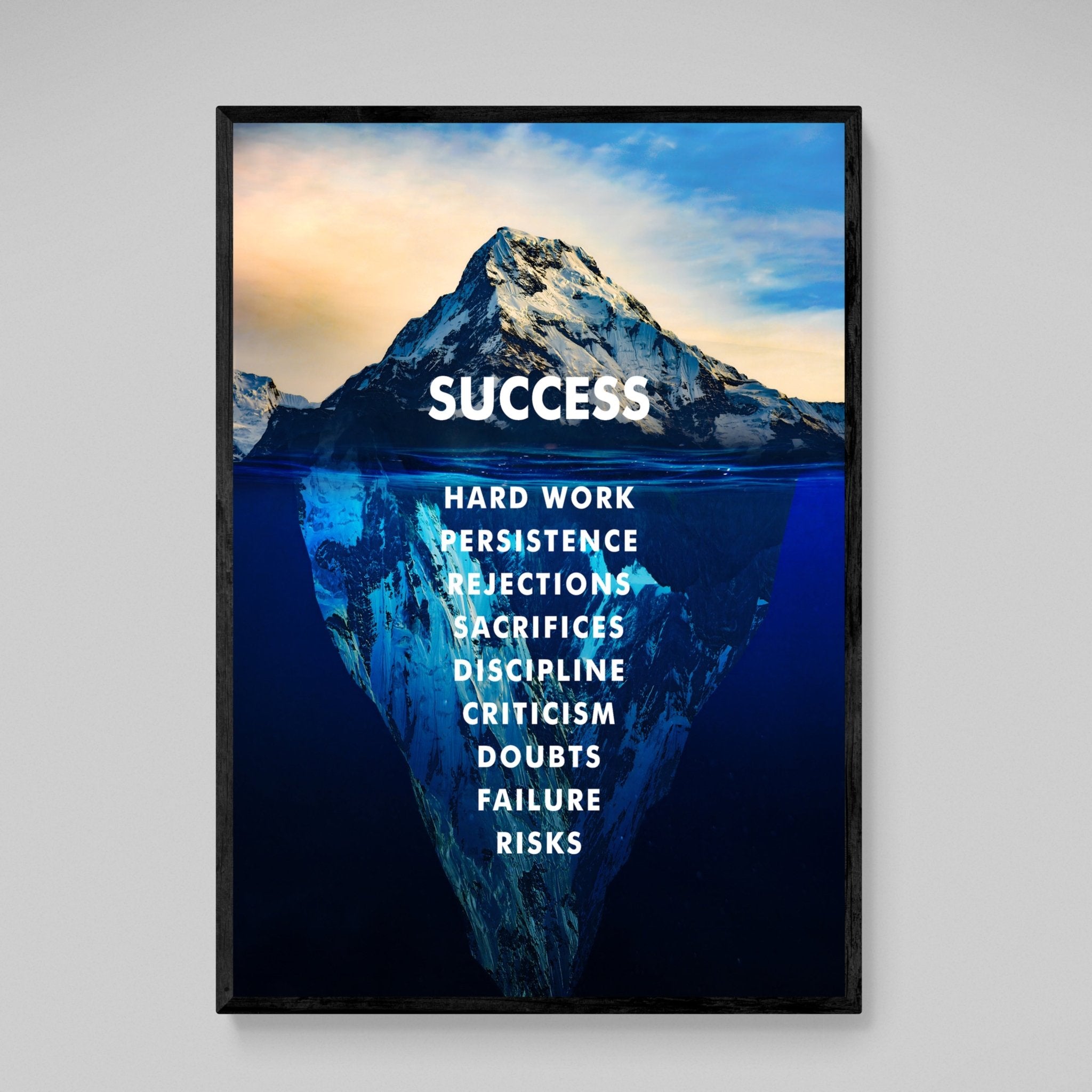 Success Iceberg Canvas - Luxury Art Canvas