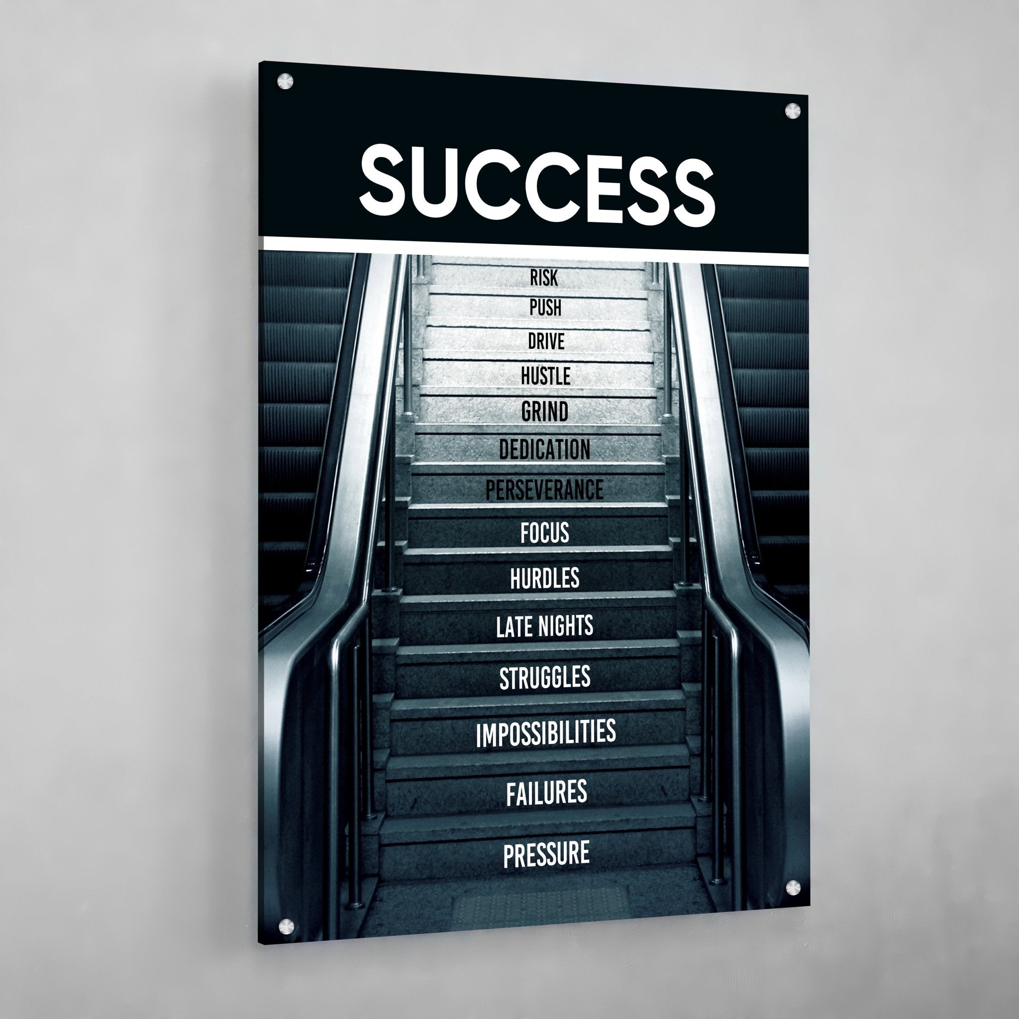 Success Motivational Poster - Luxury Art Canvas