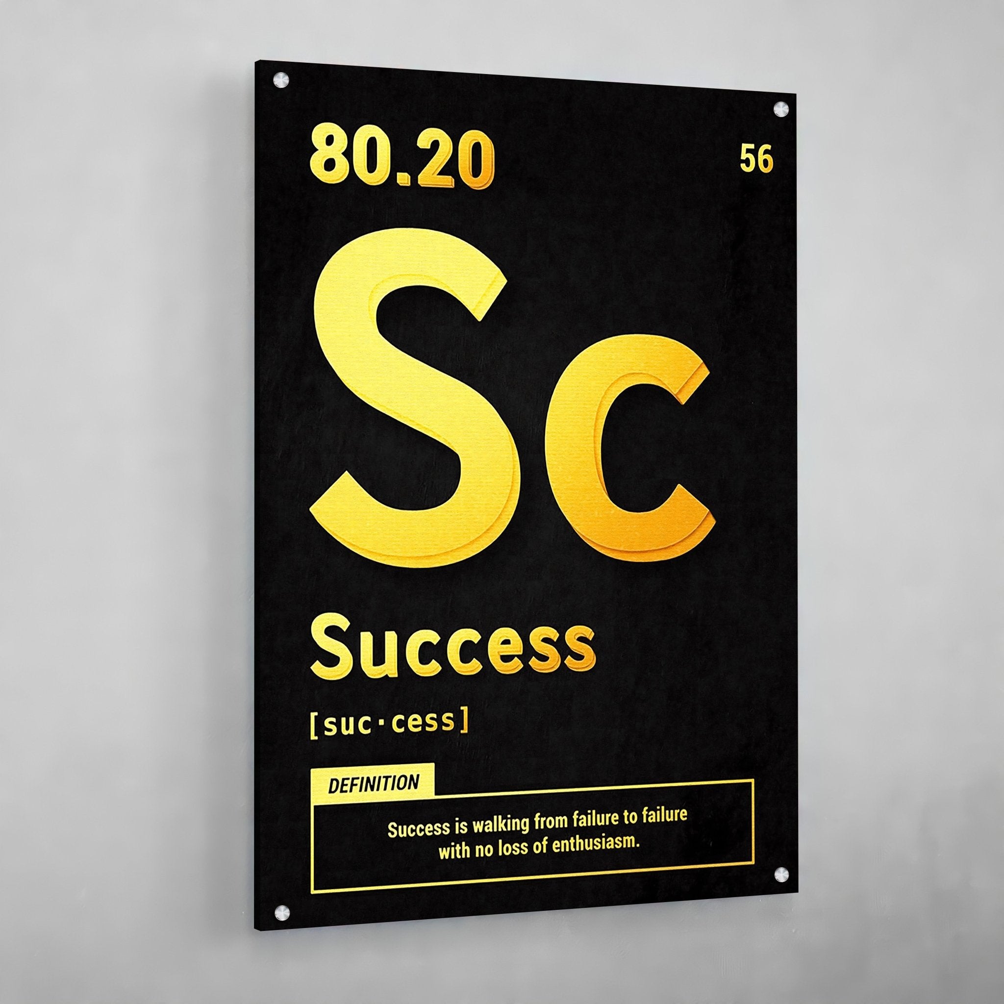 Success Motivational Wall Art - Luxury Art Canvas