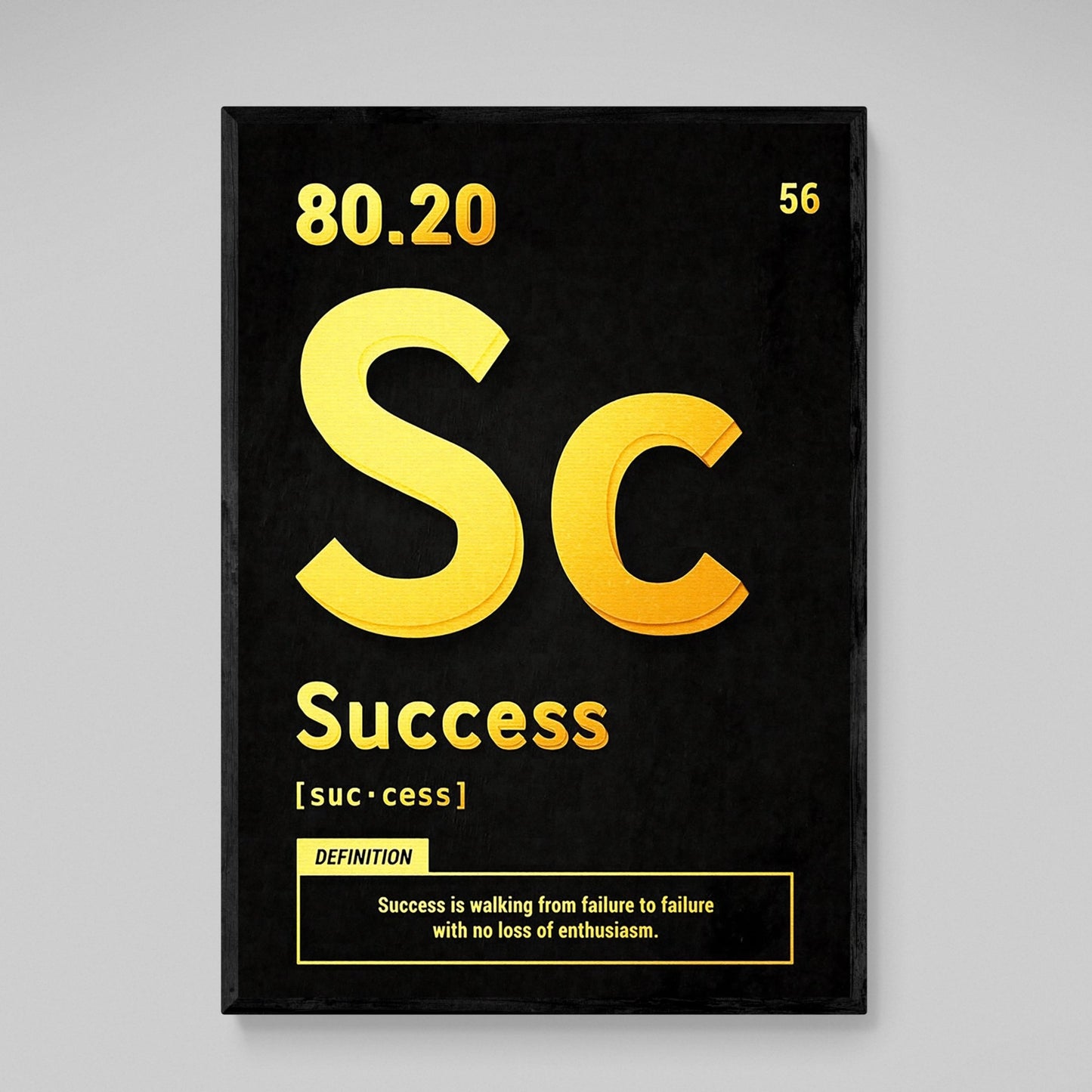 Success Motivational Wall Art - Luxury Art Canvas
