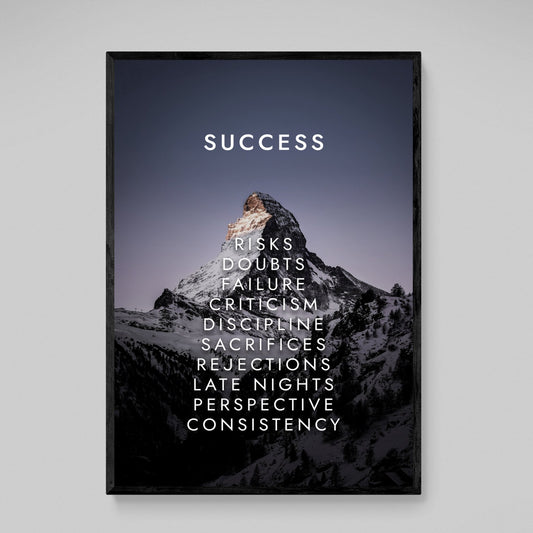 Success Poster - Luxury Art Canvas