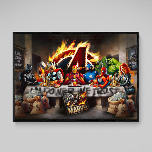 Superheroes Canvas Wall Art - Luxury Art Canvas