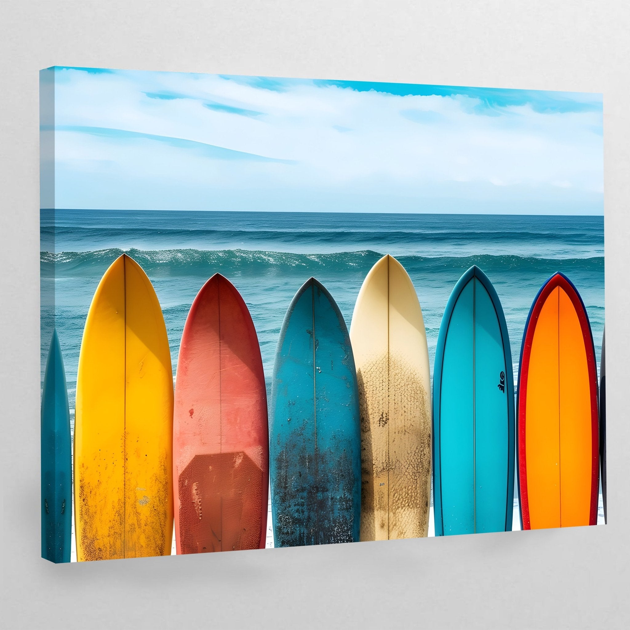 Surf Board Wall Art - Luxury Art Canvas