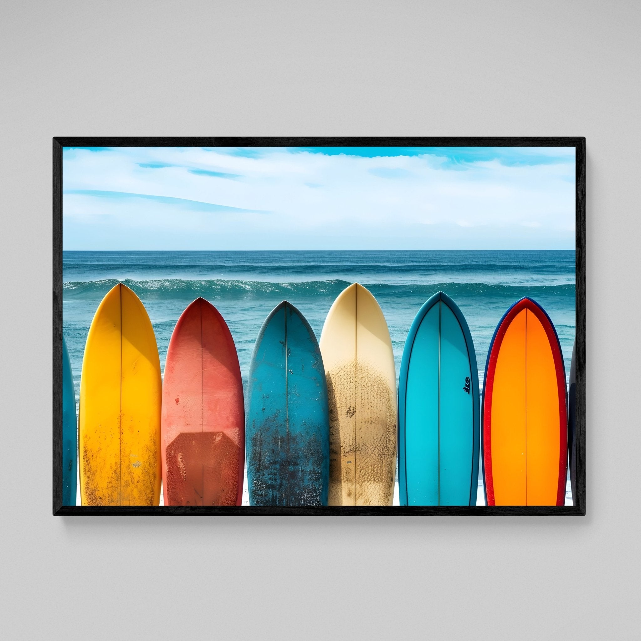 Surf Board Wall Art - Luxury Art Canvas