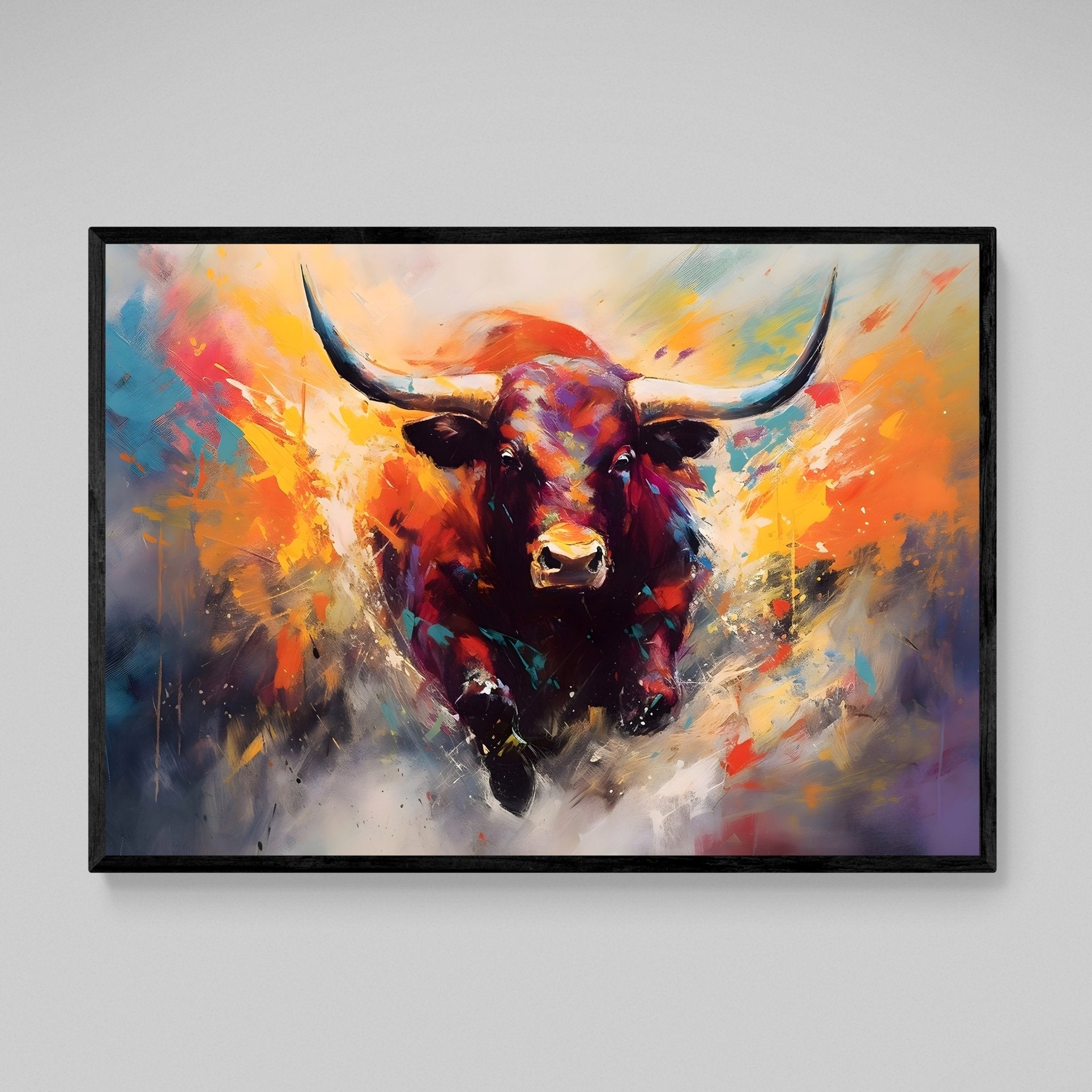 Taurus Graffiti Wall Art - Luxury Art Canvas