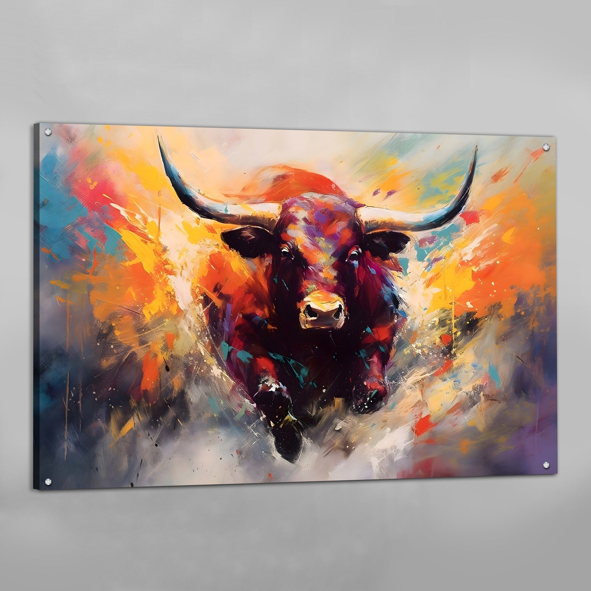Taurus Graffiti Wall Art - Luxury Art Canvas