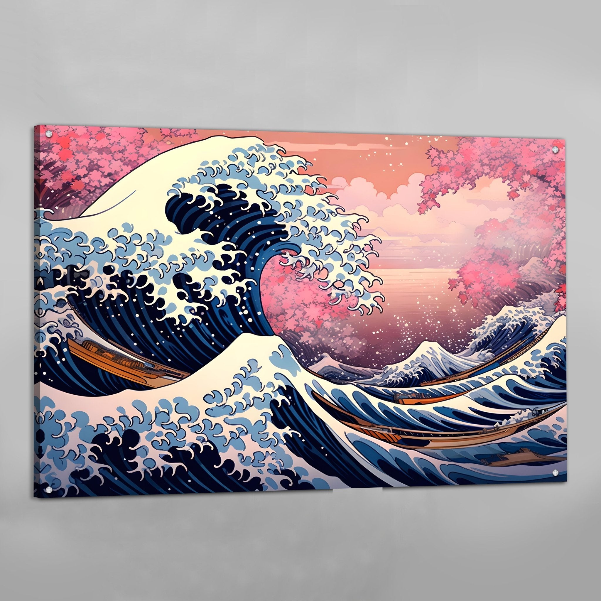 The Great Wave Off Kanagawa Modern Canvas - Luxury Art Canvas