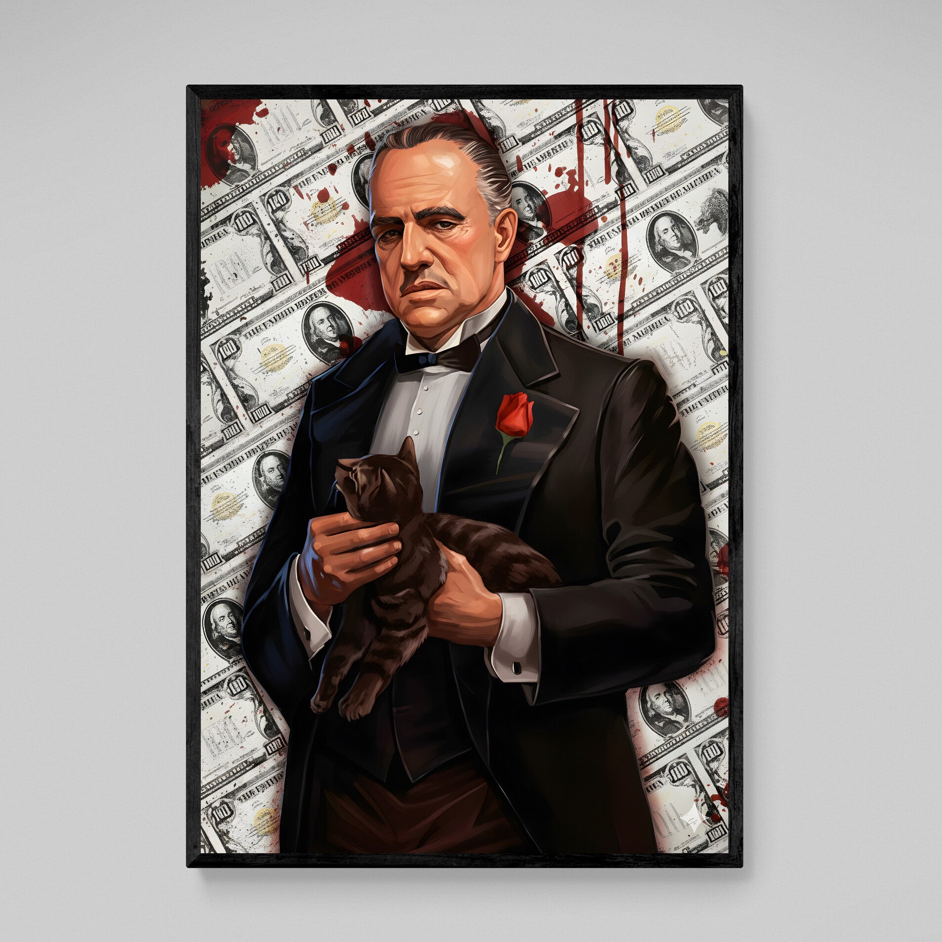 Dollar Bills Godfather Wall Art