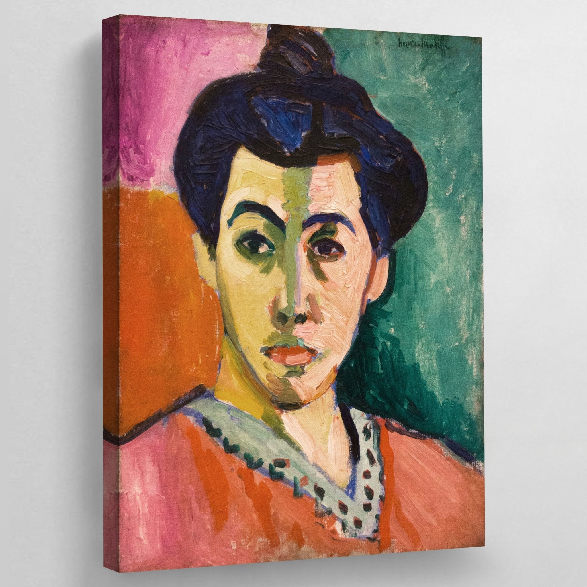 The Green Stripe Matisse Wall Art - Luxury Art Canvas