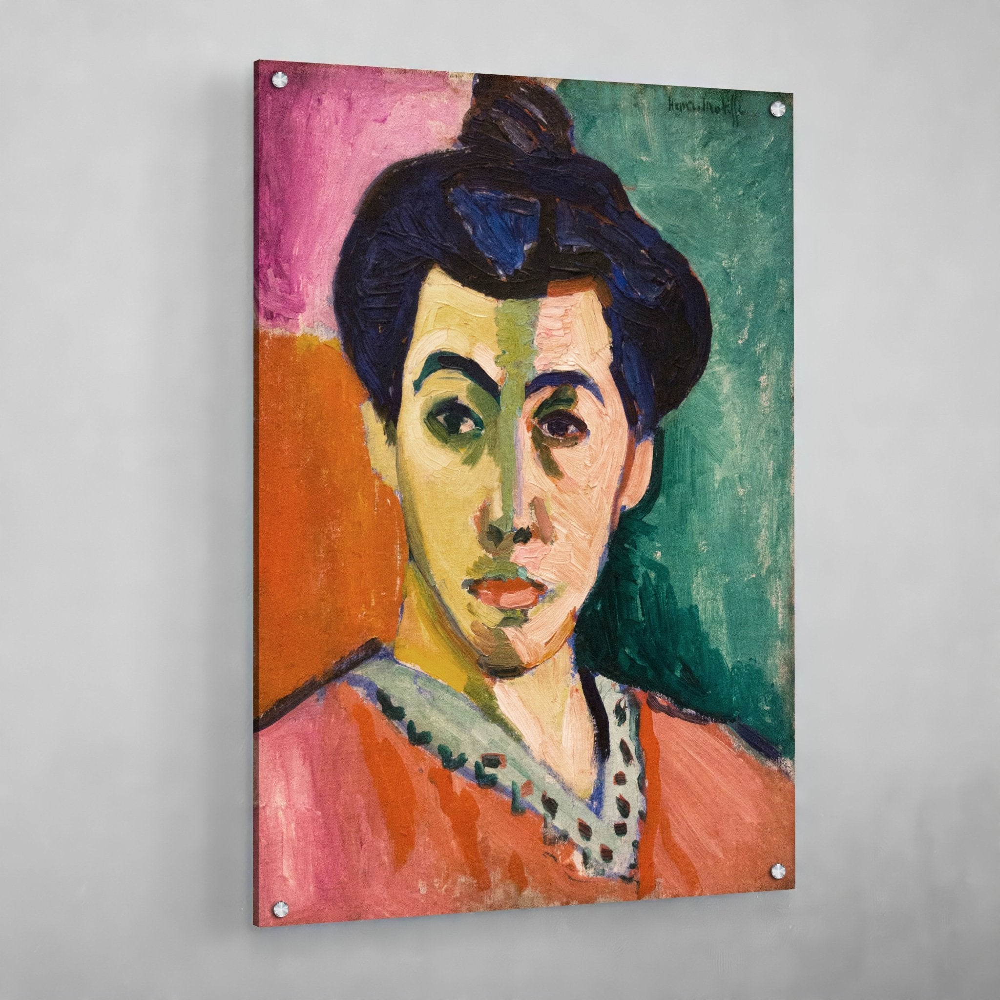 The Green Stripe Matisse Wall Art - Luxury Art Canvas