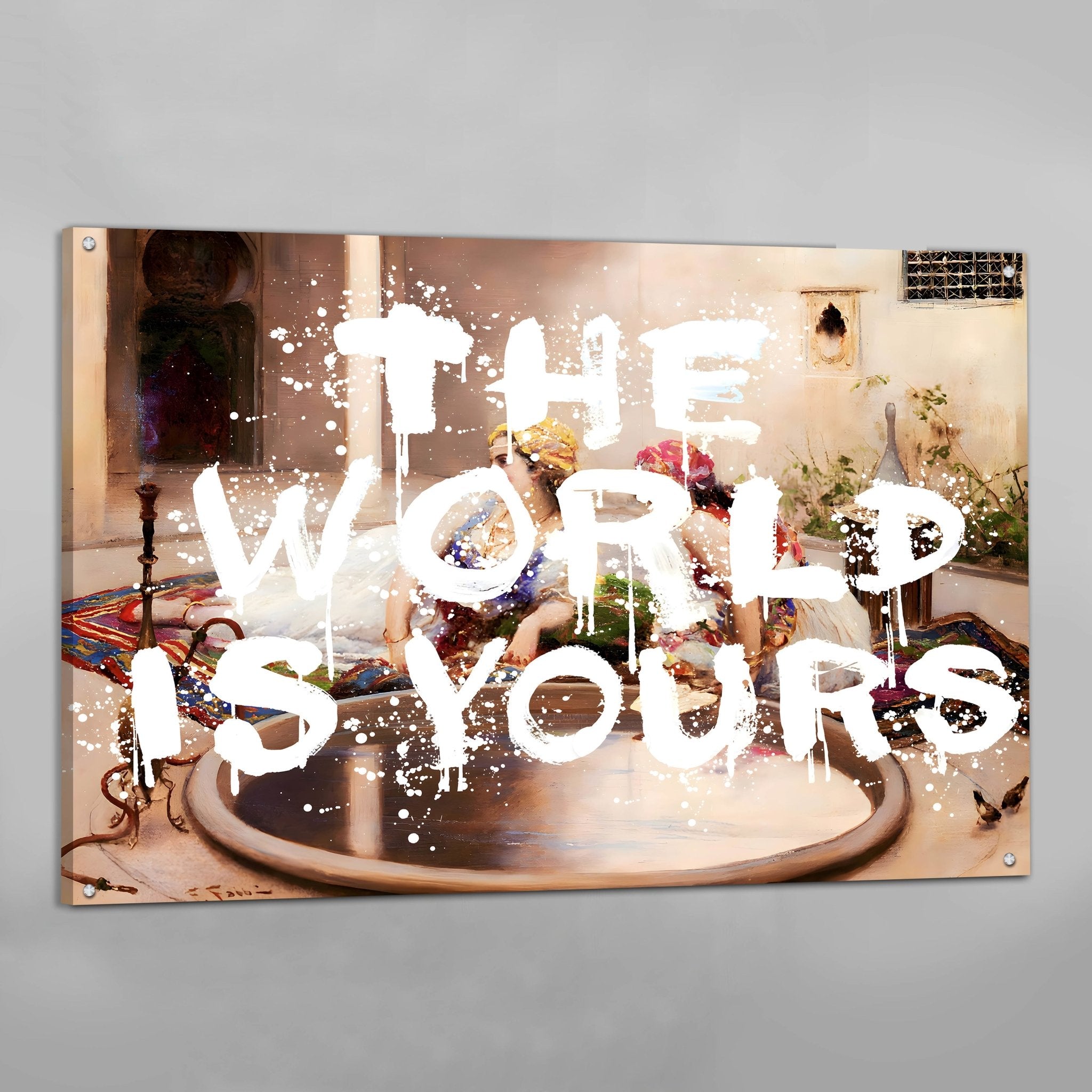 The World Is Yours Canvas Wall Art - Luxury Art Canvas