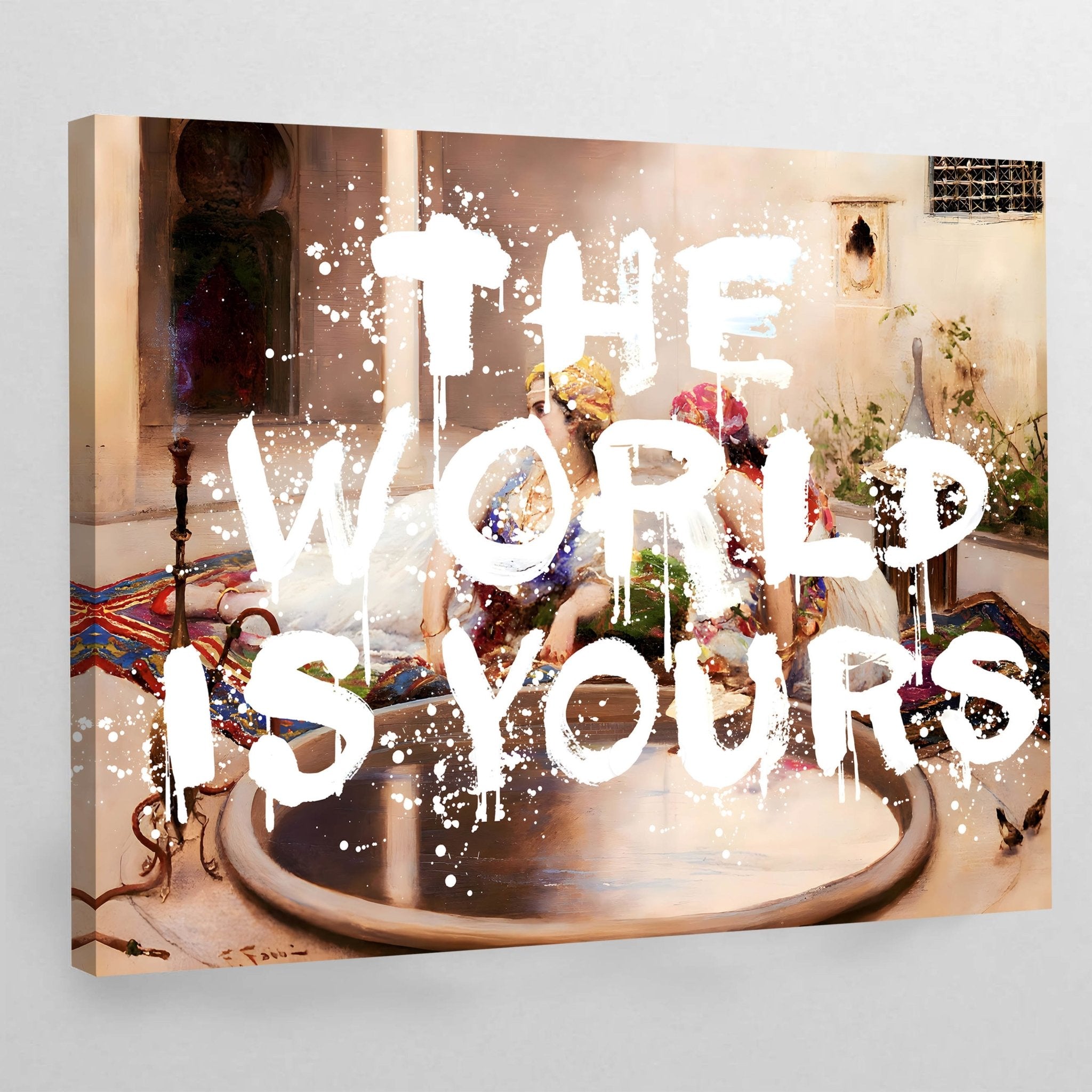 The World Is Yours Canvas Wall Art - Luxury Art Canvas
