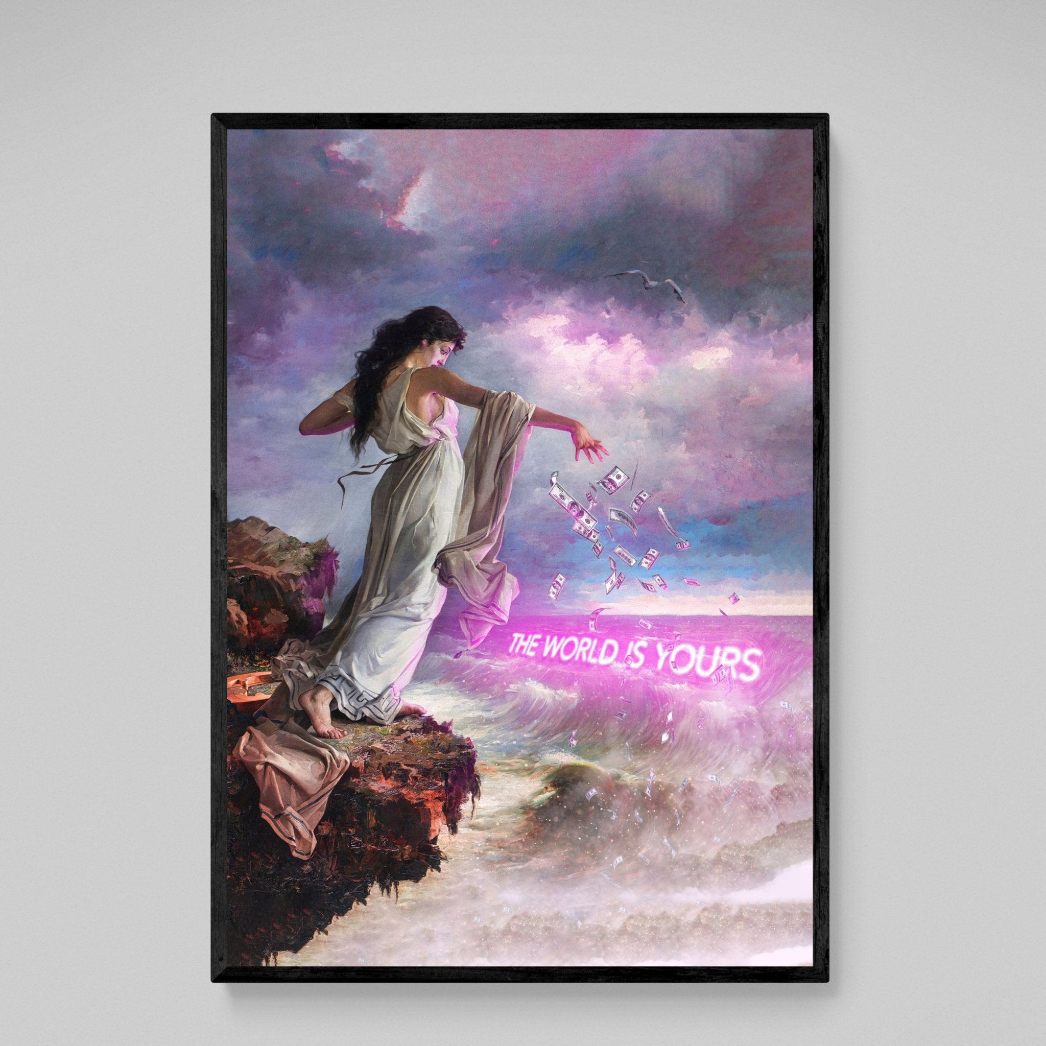 The World Is Yours Modern Wall Art - Luxury Art Canvas