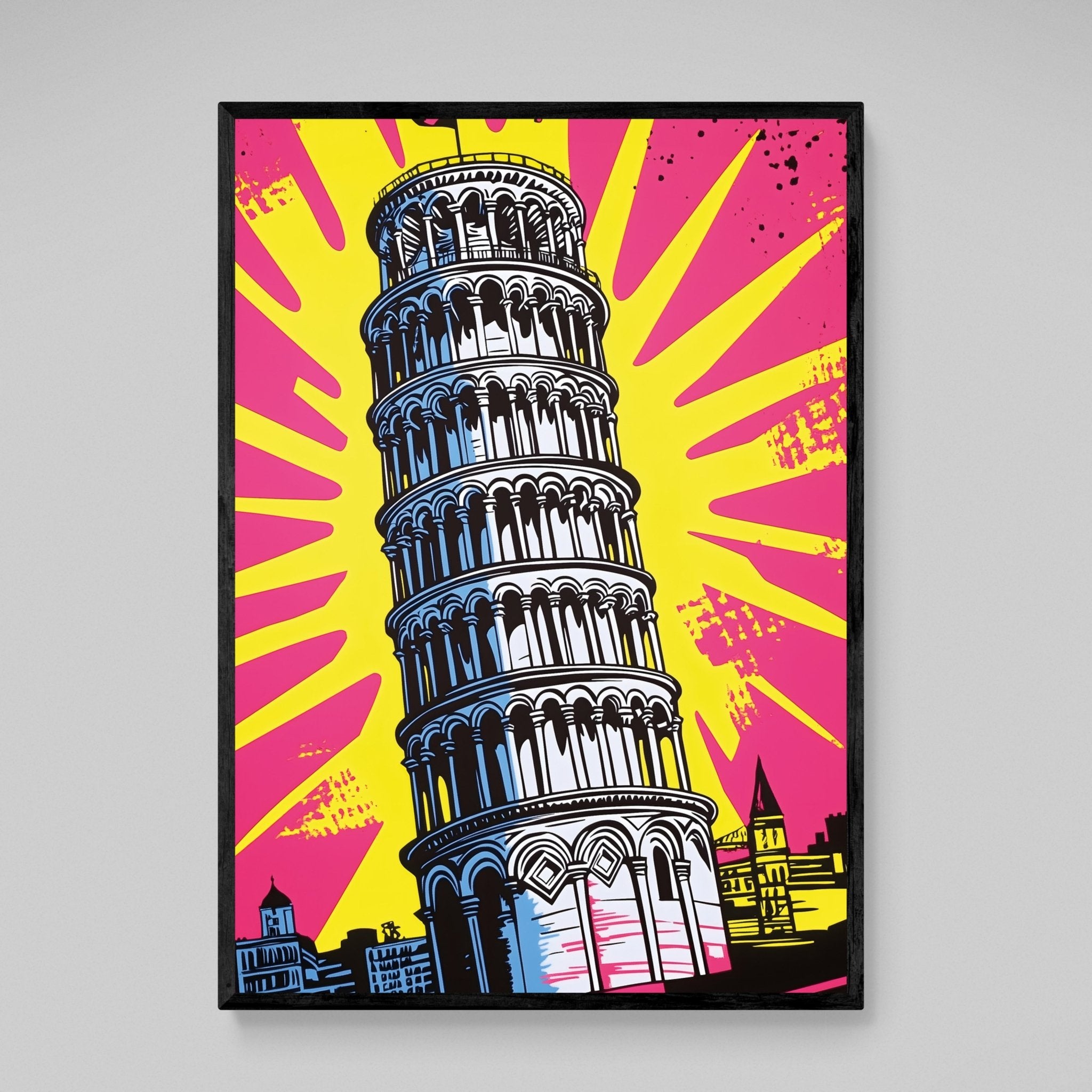 Tower Of Pisa Pop Art Canvas - Luxury Art Canvas