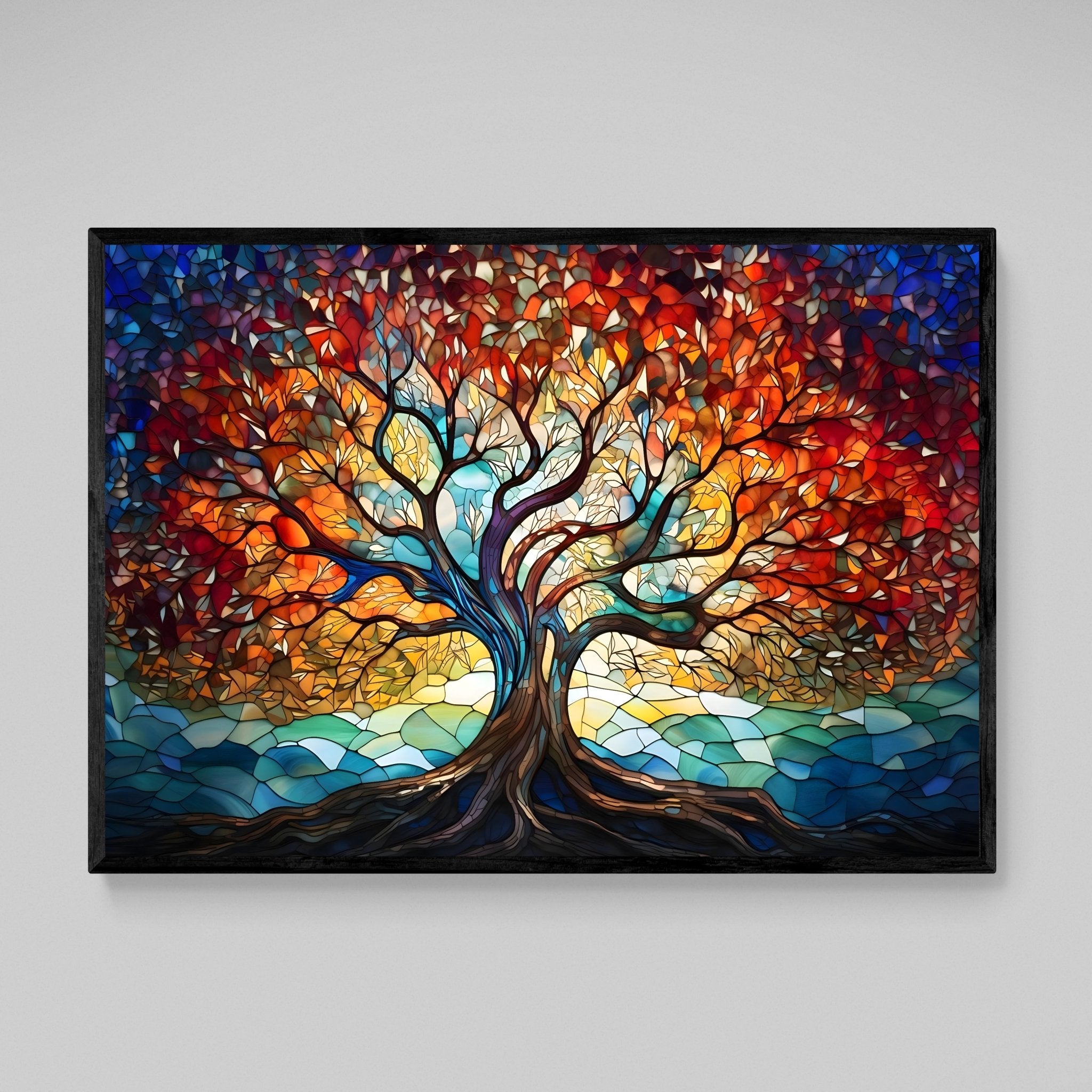 Tree Of Life Modern Wall Art - Luxury Art Canvas