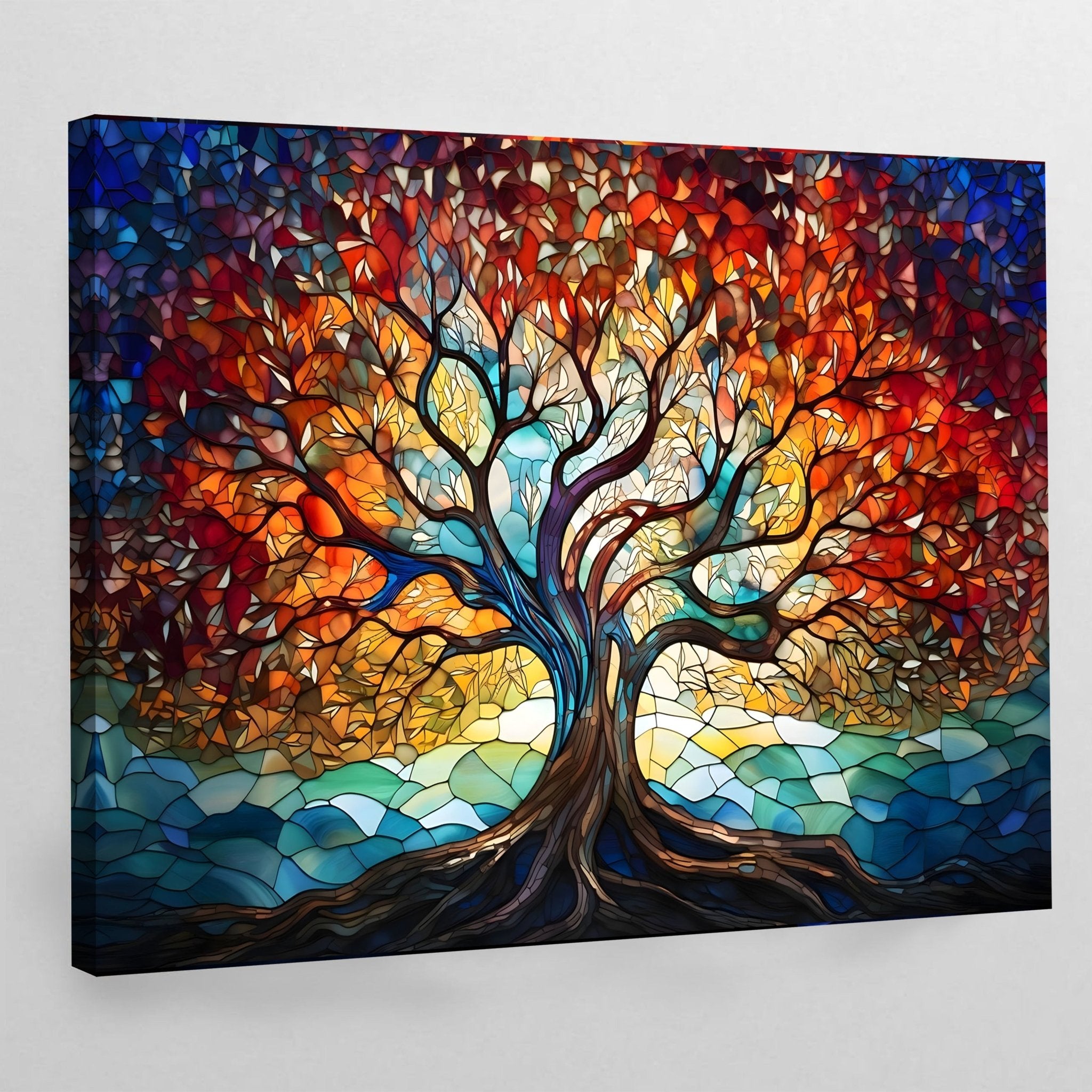 Tree Of Life Modern Wall Art - Luxury Art Canvas