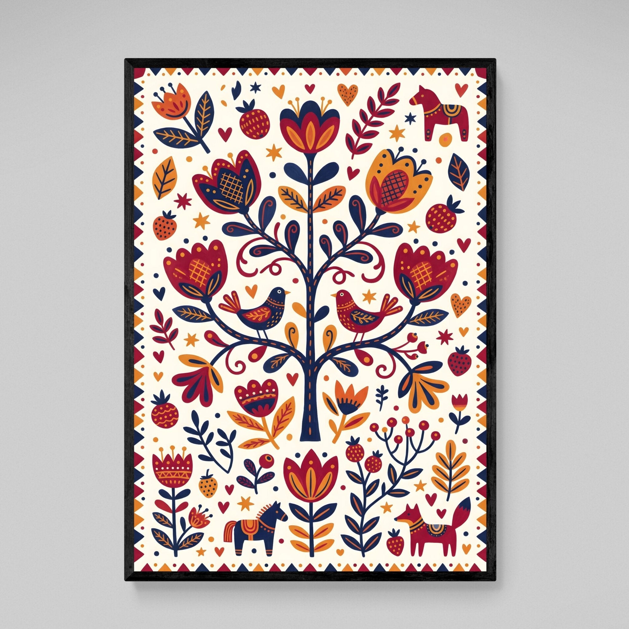 Tree of Life Scandinavian Wall Art - Luxury Art Canvas