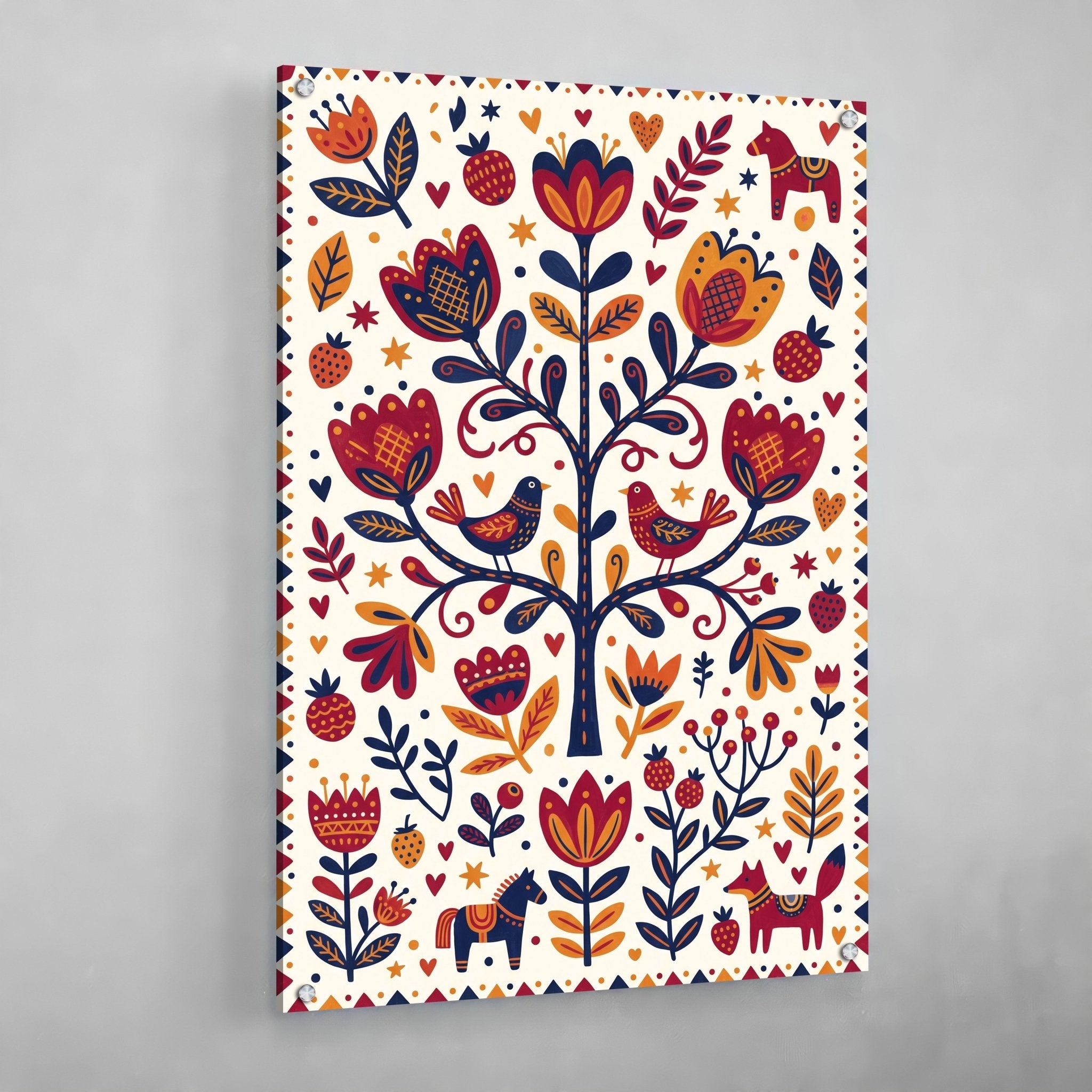 Tree of Life Scandinavian Wall Art - Luxury Art Canvas