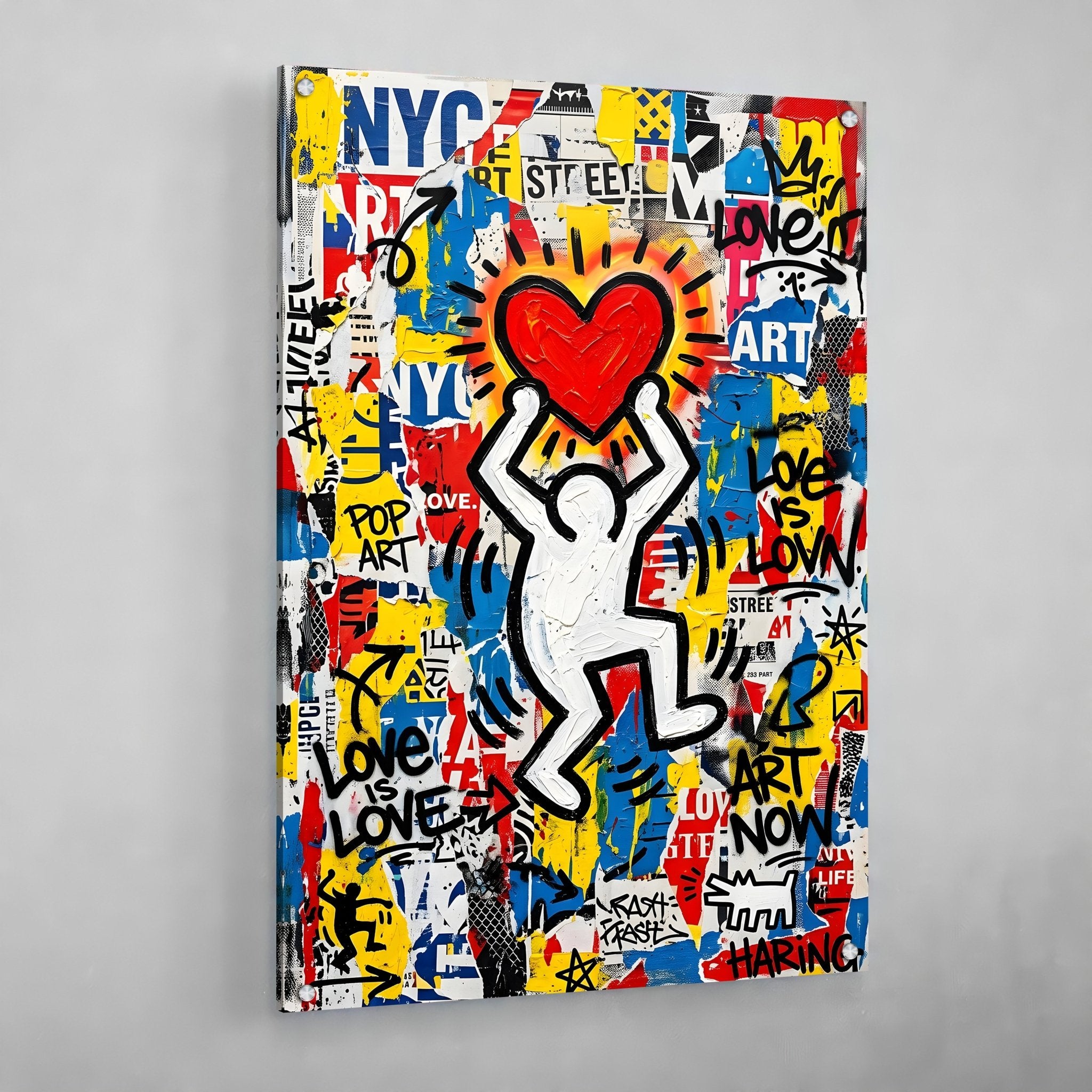Urban Love Graffiti Wall Art - Luxury Art Canvas