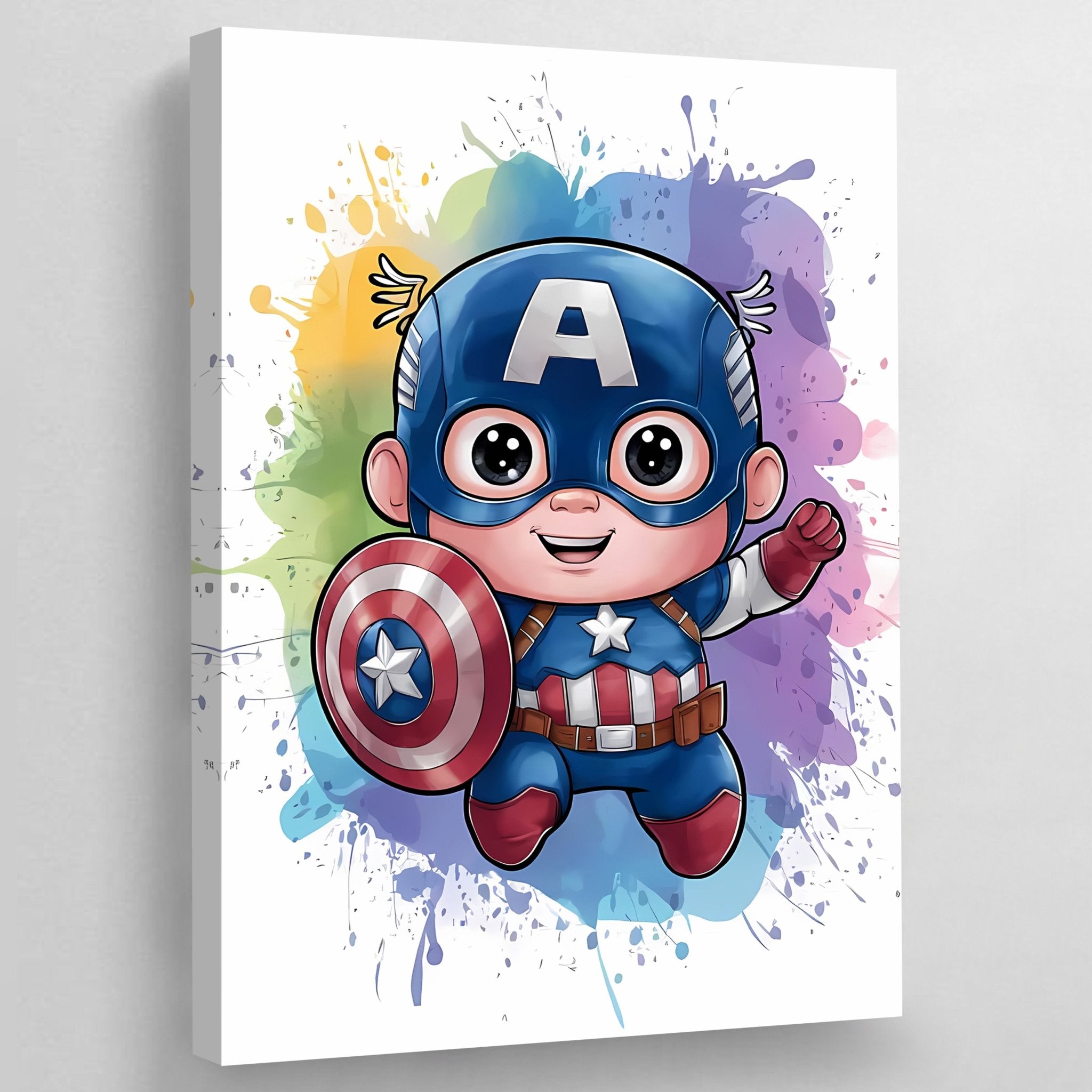 Vibrant Superhero Nursery Wall Art - Luxury Art Canvas