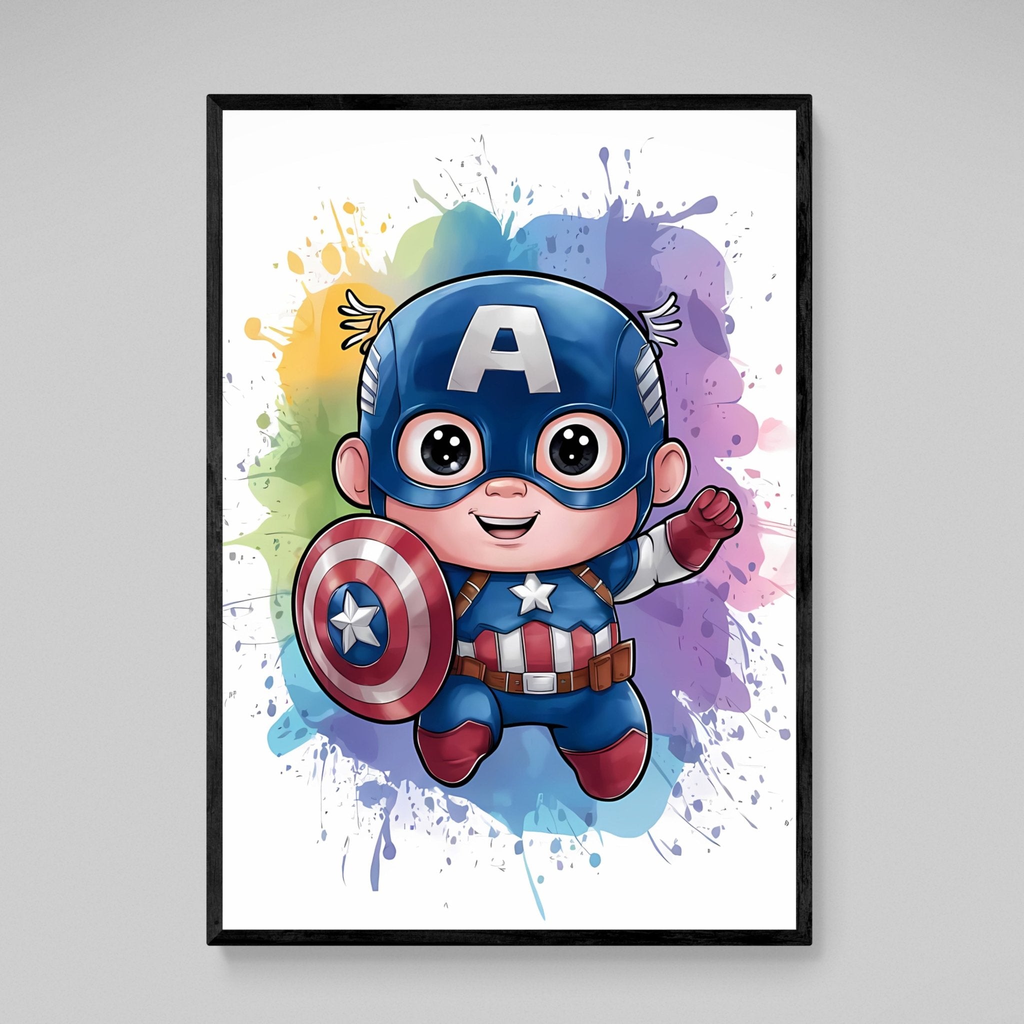 Vibrant Superhero Nursery Wall Art - Luxury Art Canvas