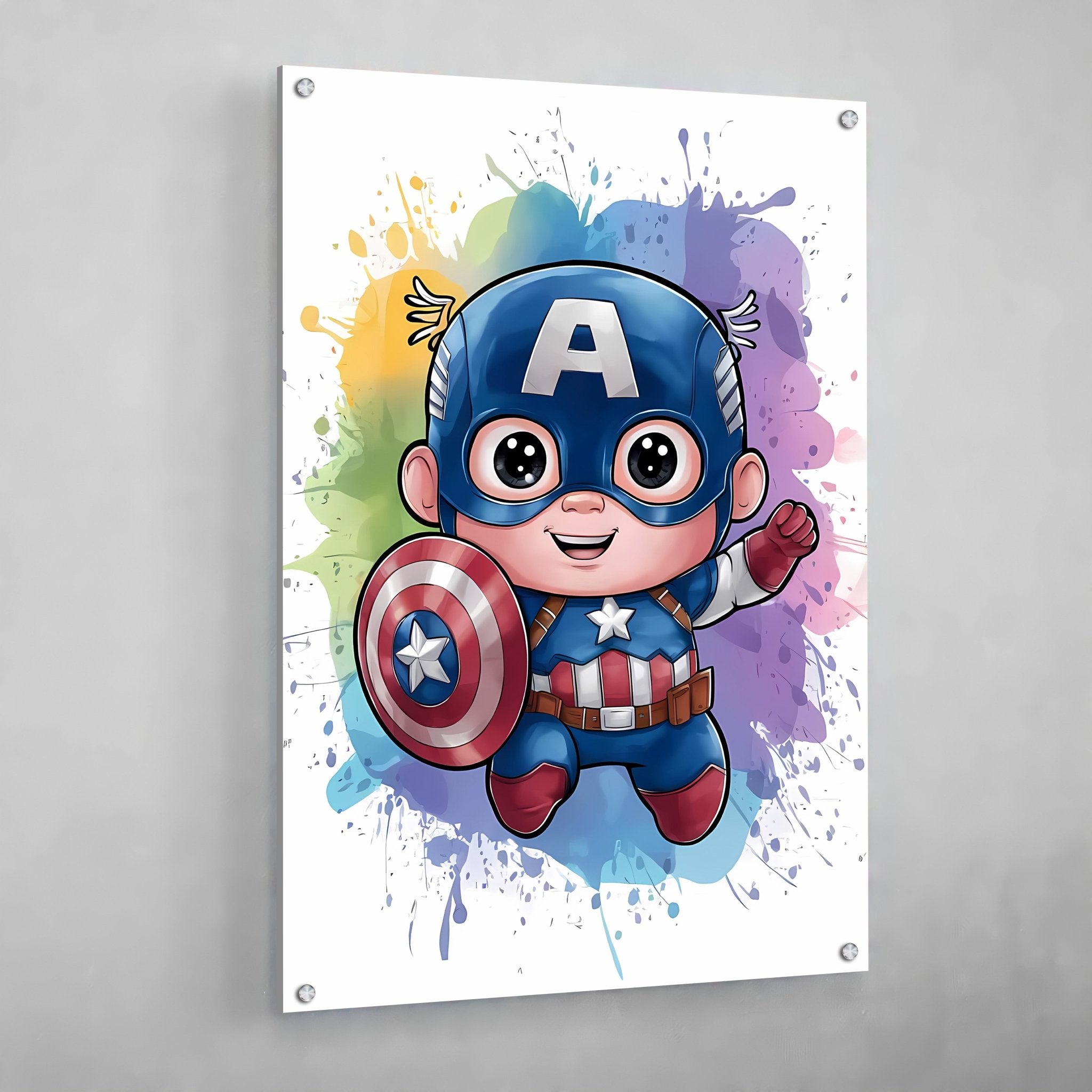 Vibrant Superhero Nursery Wall Art - Luxury Art Canvas