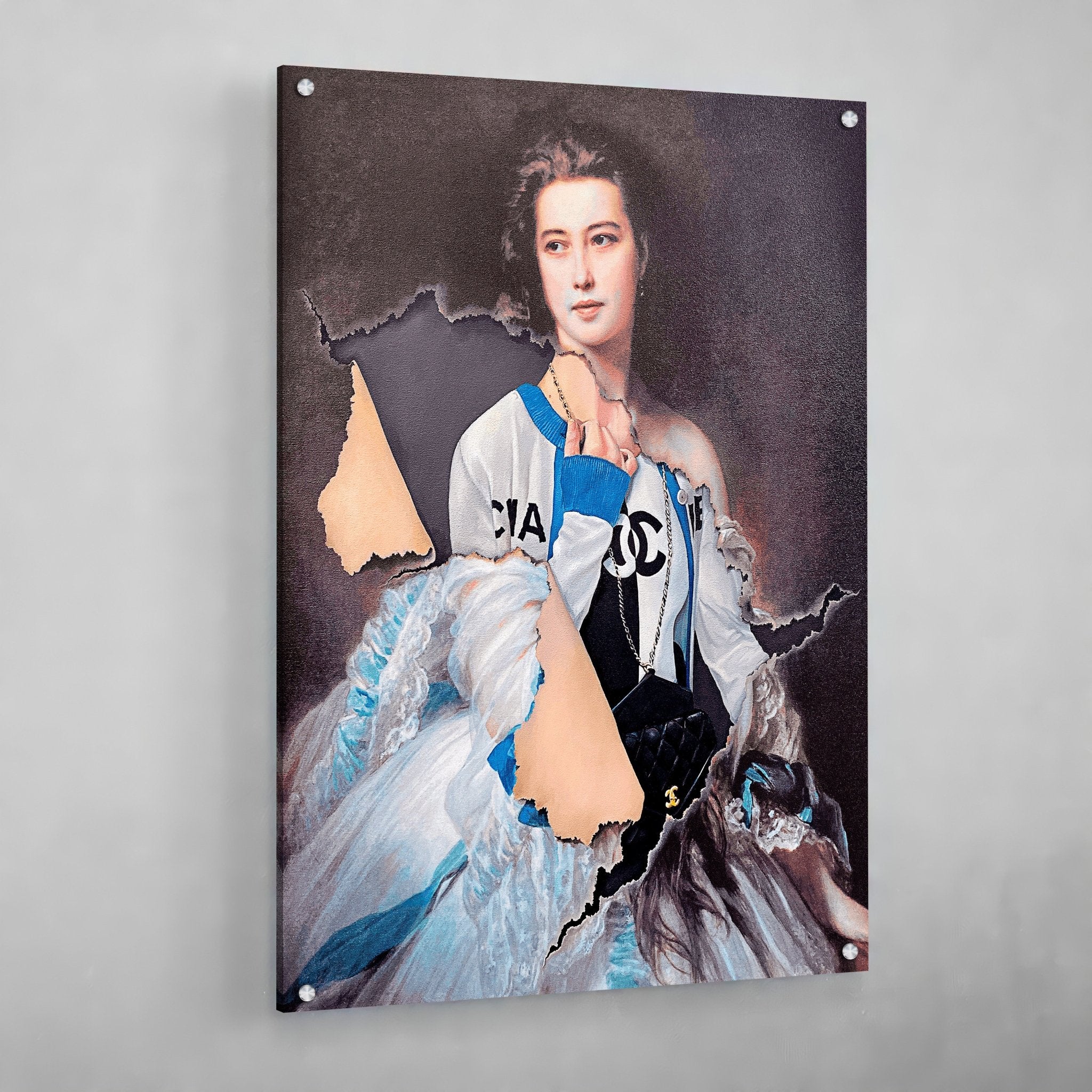 Vintage Chanel Canvas Wall Art - Luxury Art Canvas