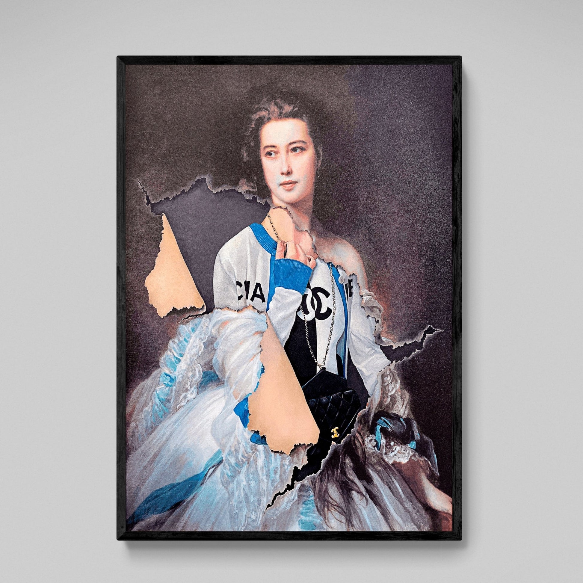 Vintage Chanel Canvas Wall Art - Luxury Art Canvas