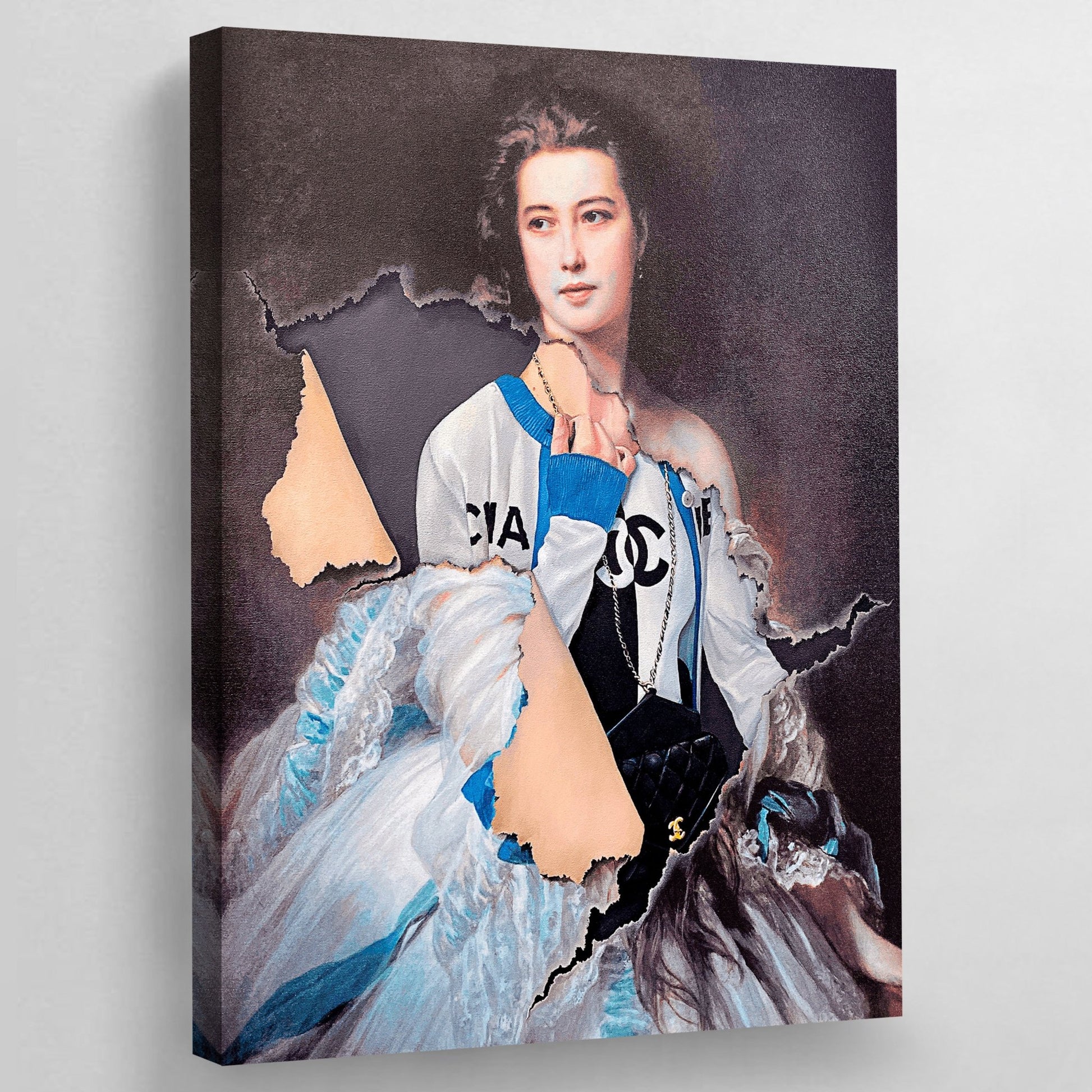 Vintage Chanel Canvas Wall Art - Luxury Art Canvas