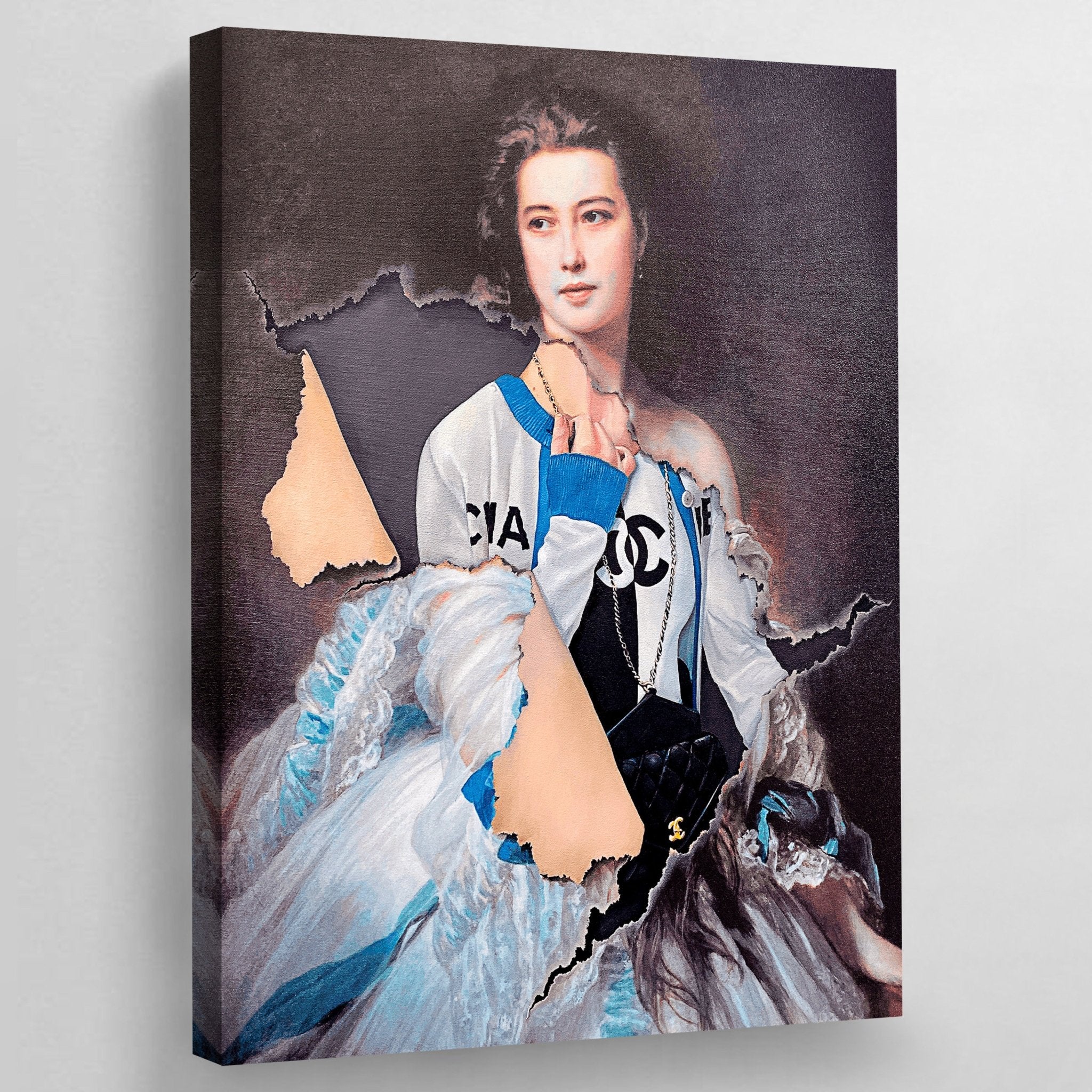 Vintage Chanel Canvas Wall Art - Luxury Art Canvas