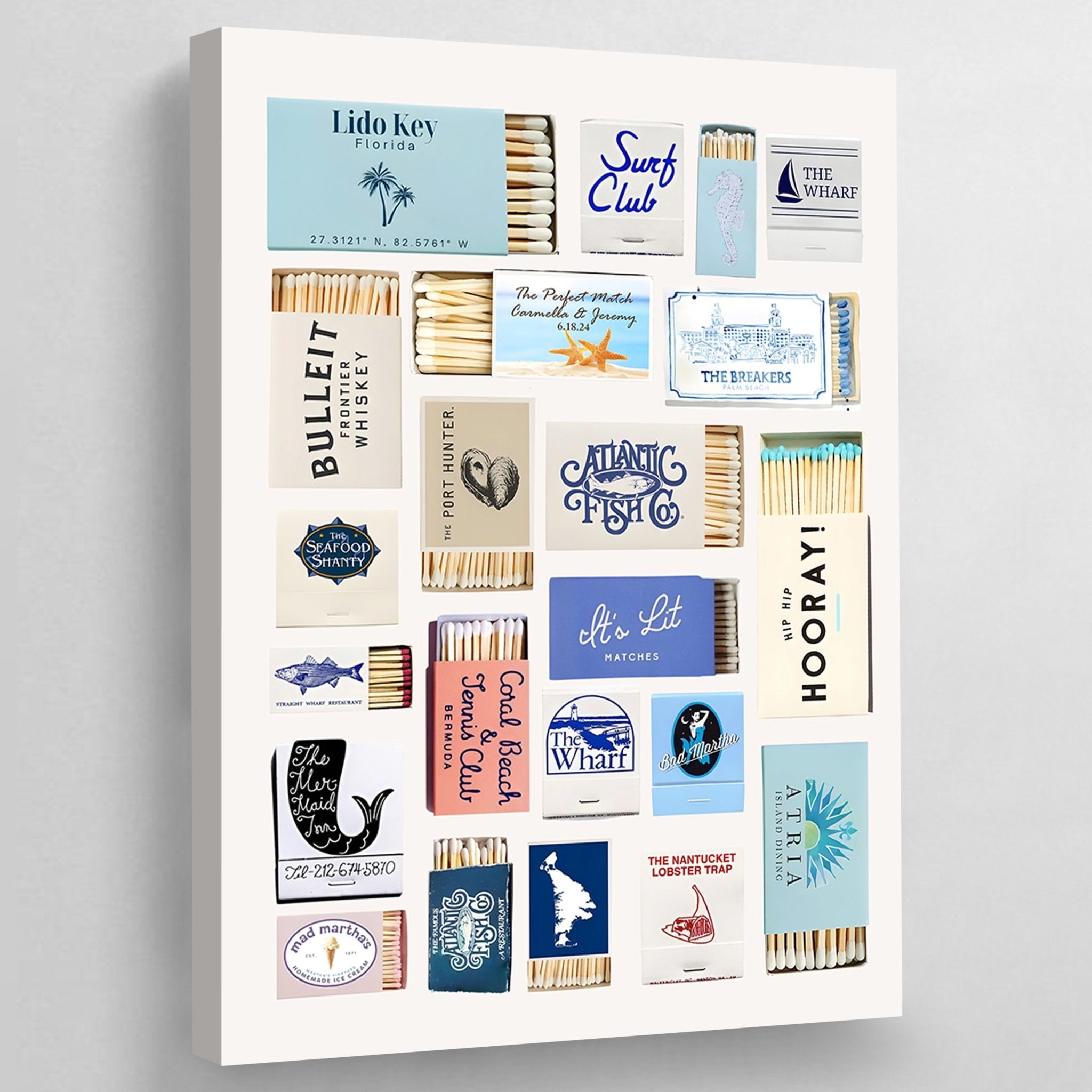 Vintage Coastal Wall Art - Luxury Art Canvas