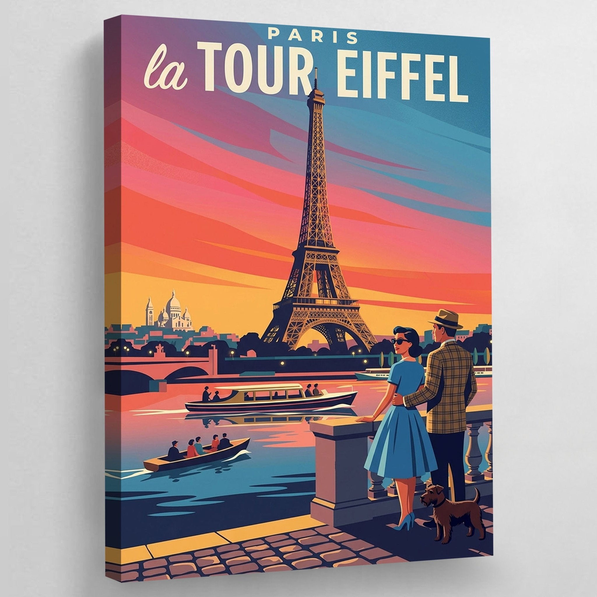 Vintage Paris Wall Art - Luxury Art Canvas