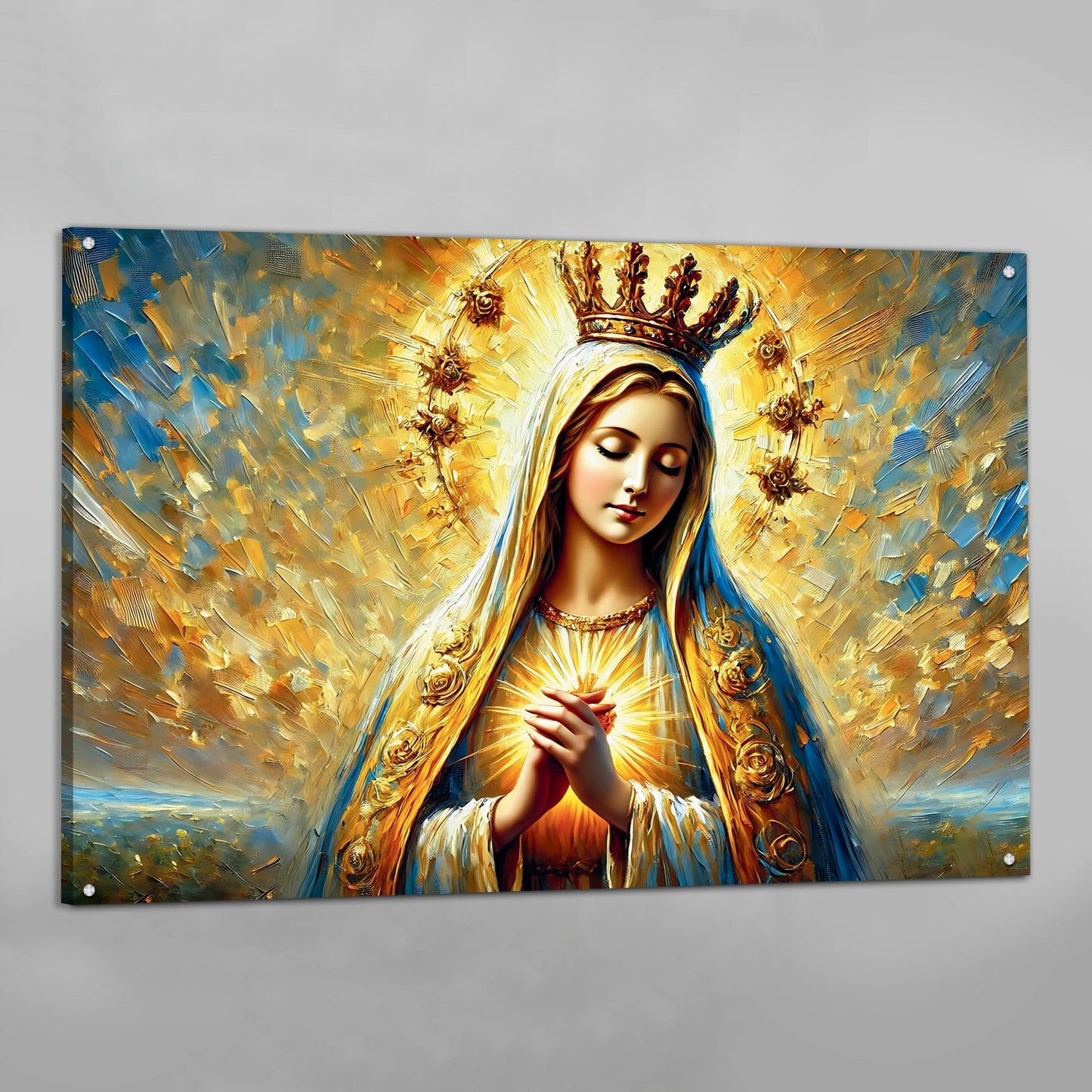 Virgin Mary Canvas Wall Art - Luxury Art Canvas