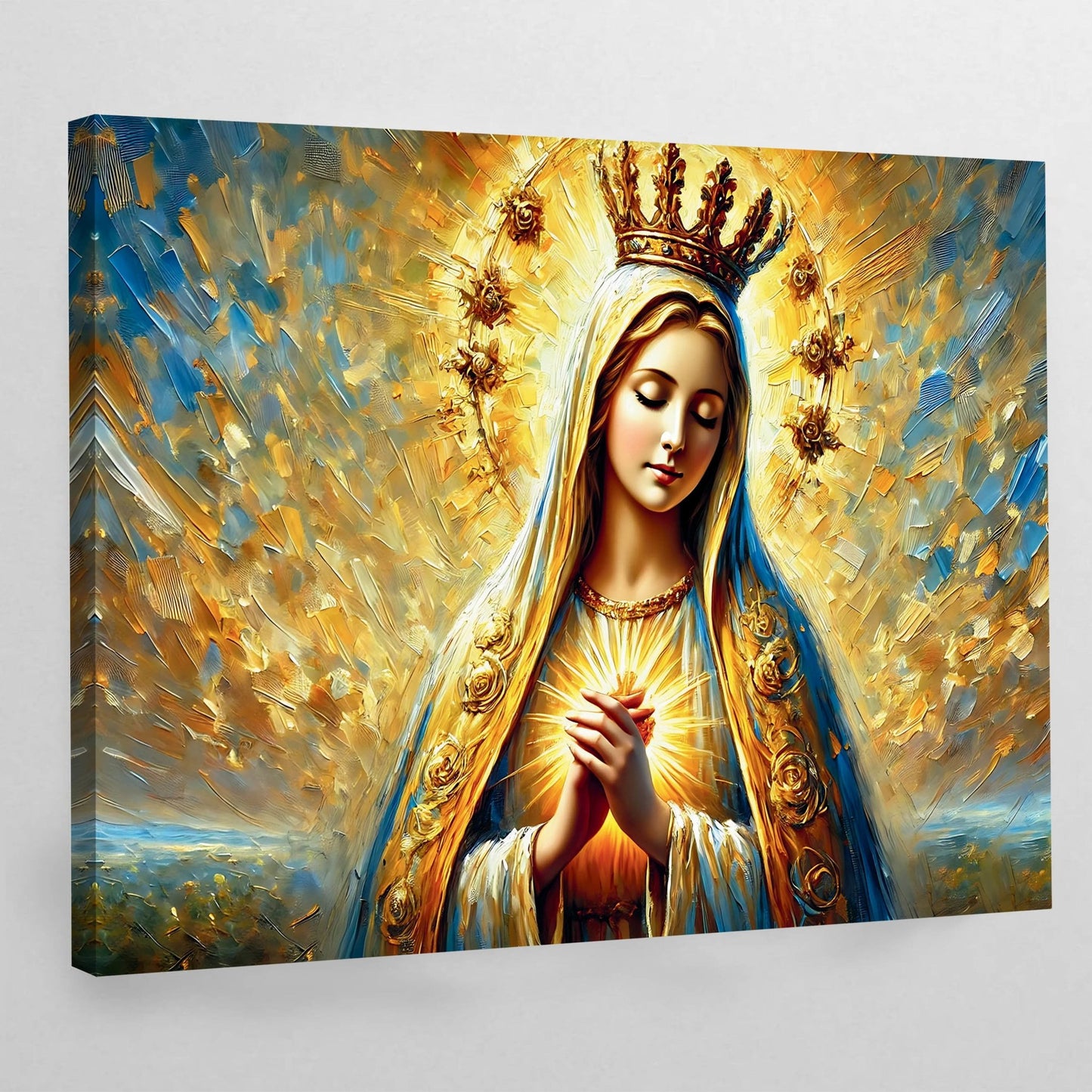 Virgin Mary Canvas Wall Art - Luxury Art Canvas