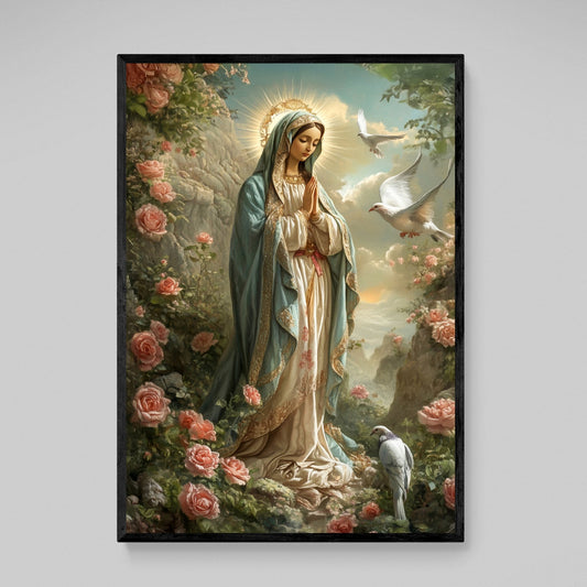 Virgin Mary Wall Art - Luxury Art Canvas