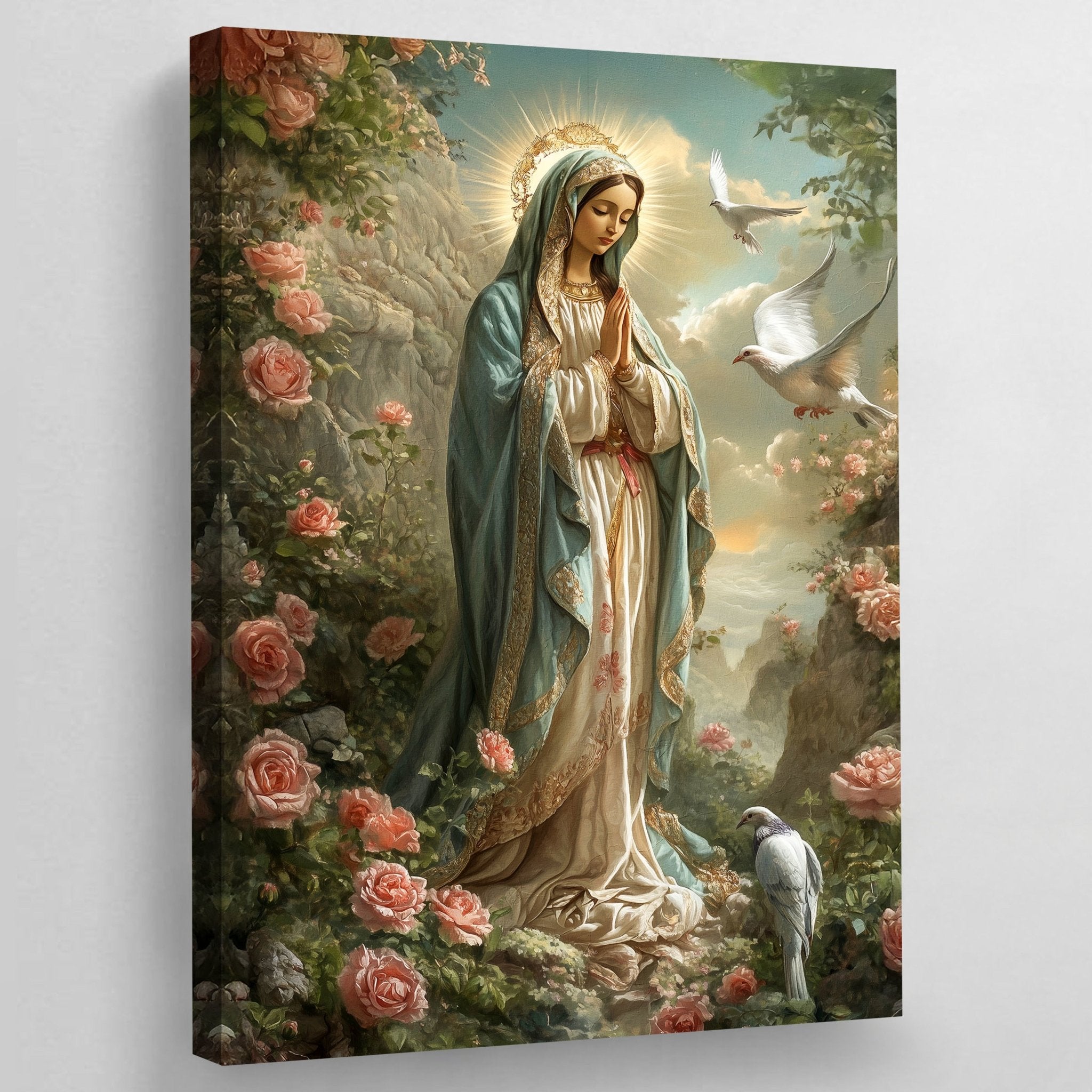 Virgin Mary Wall Art - Luxury Art Canvas
