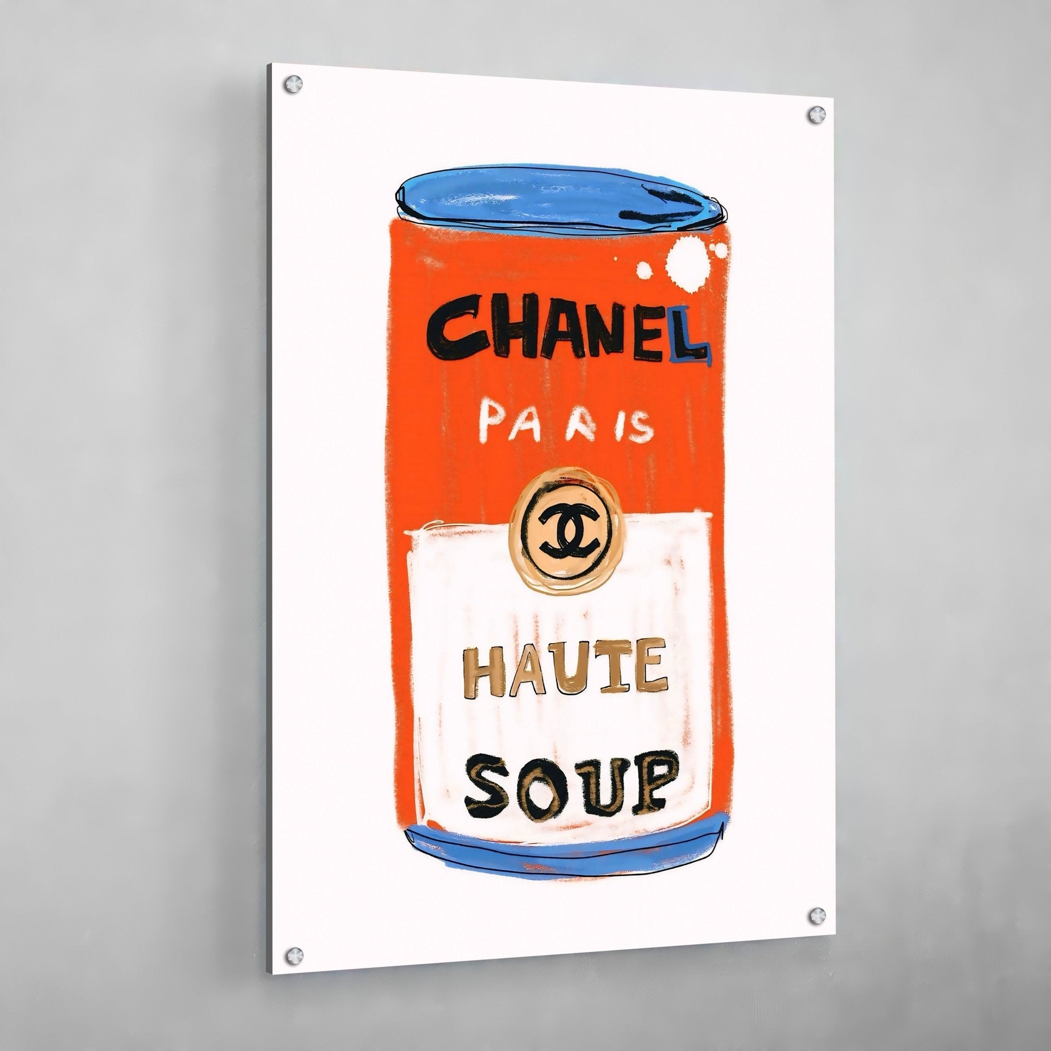 Warhol Soup Chanel Canvas Wall Art - Luxury Art Canvas