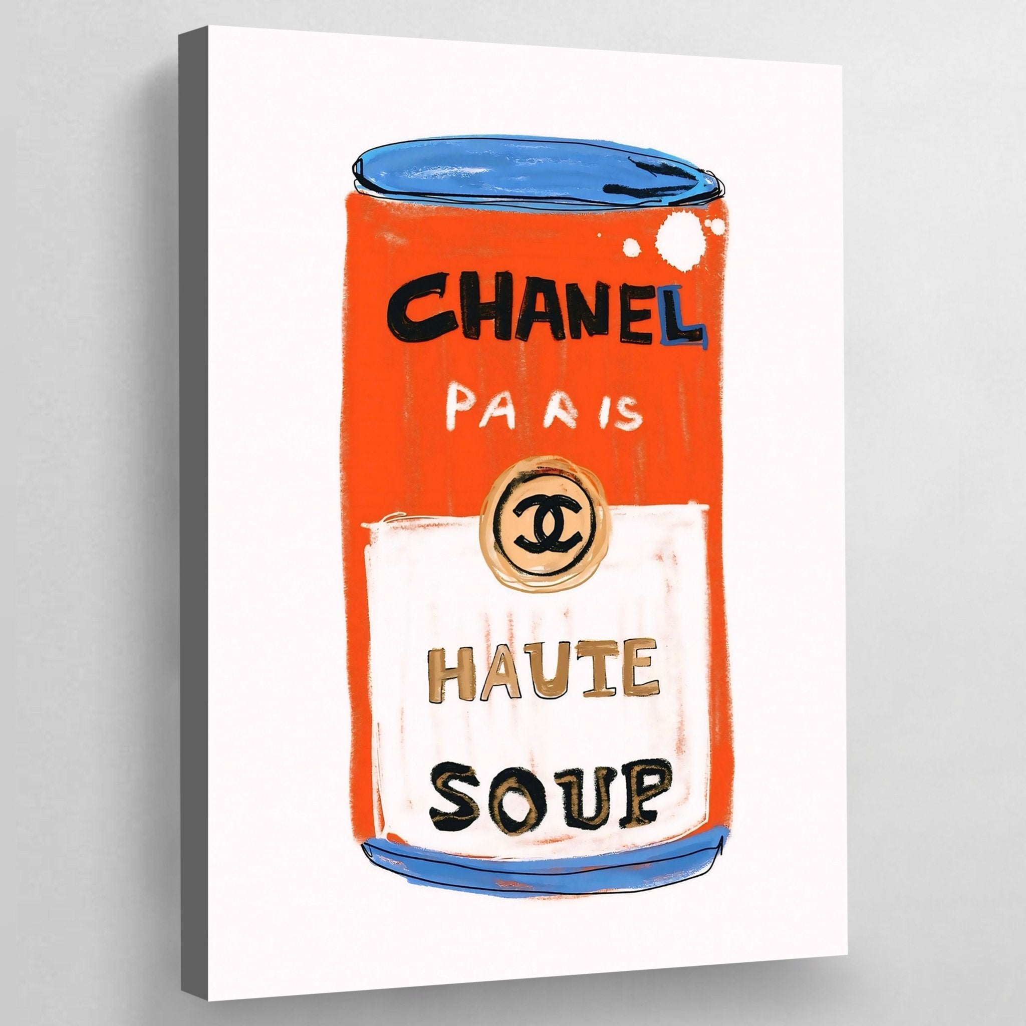 Warhol Soup Chanel Canvas Wall Art - Luxury Art Canvas