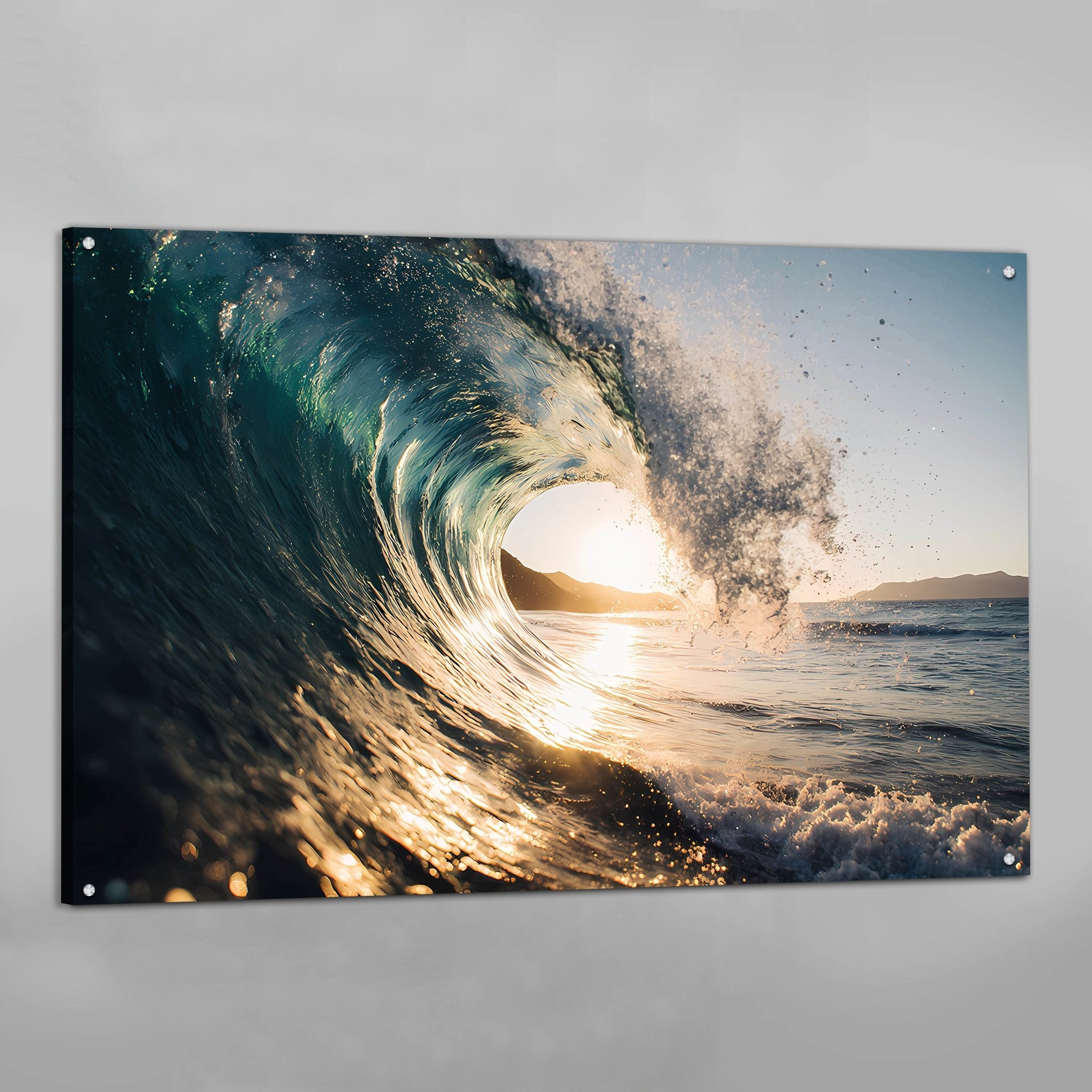 Wave Landscape Wall Art - Luxury Art Canvas