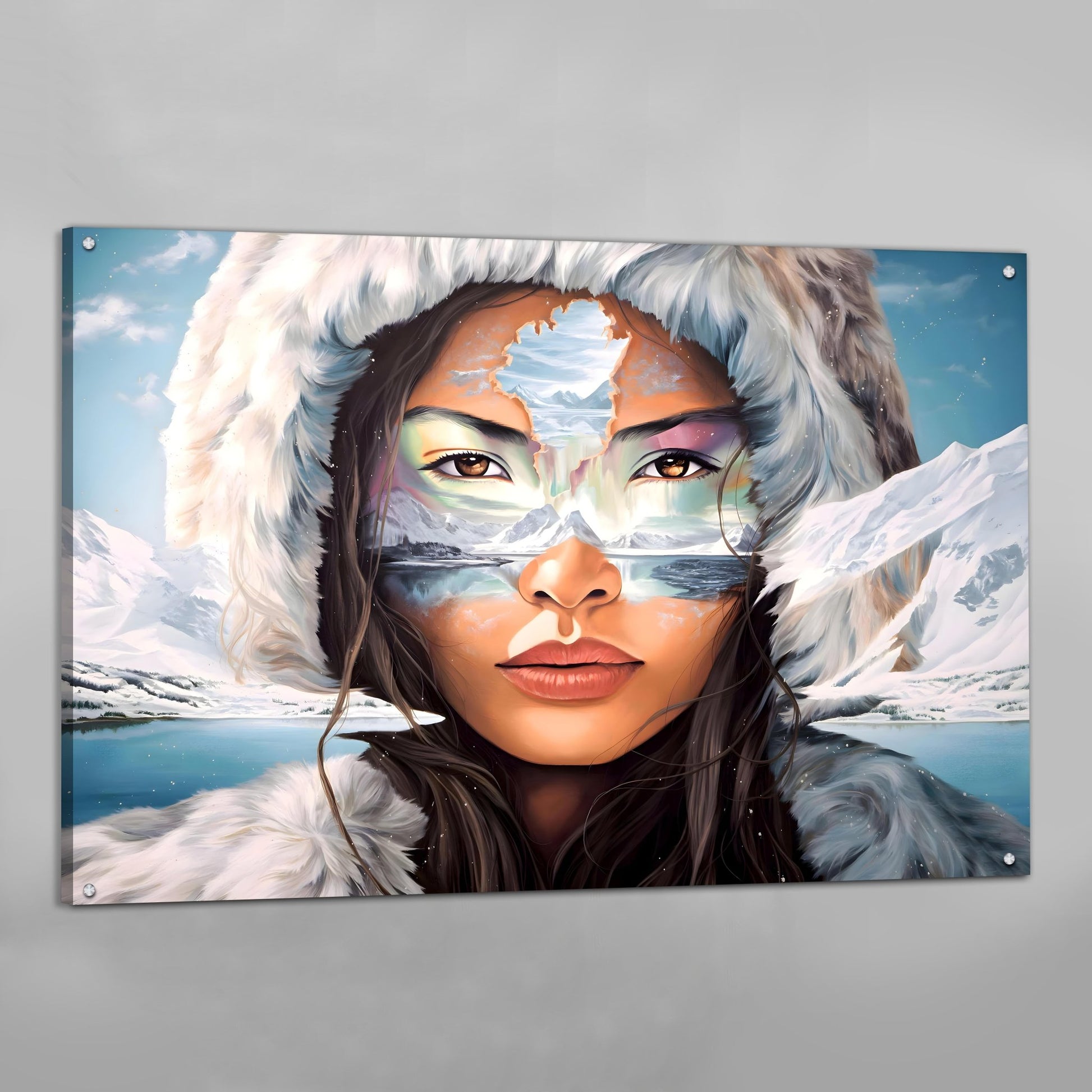 Woman Face Art Canvas - Luxury Art Canvas