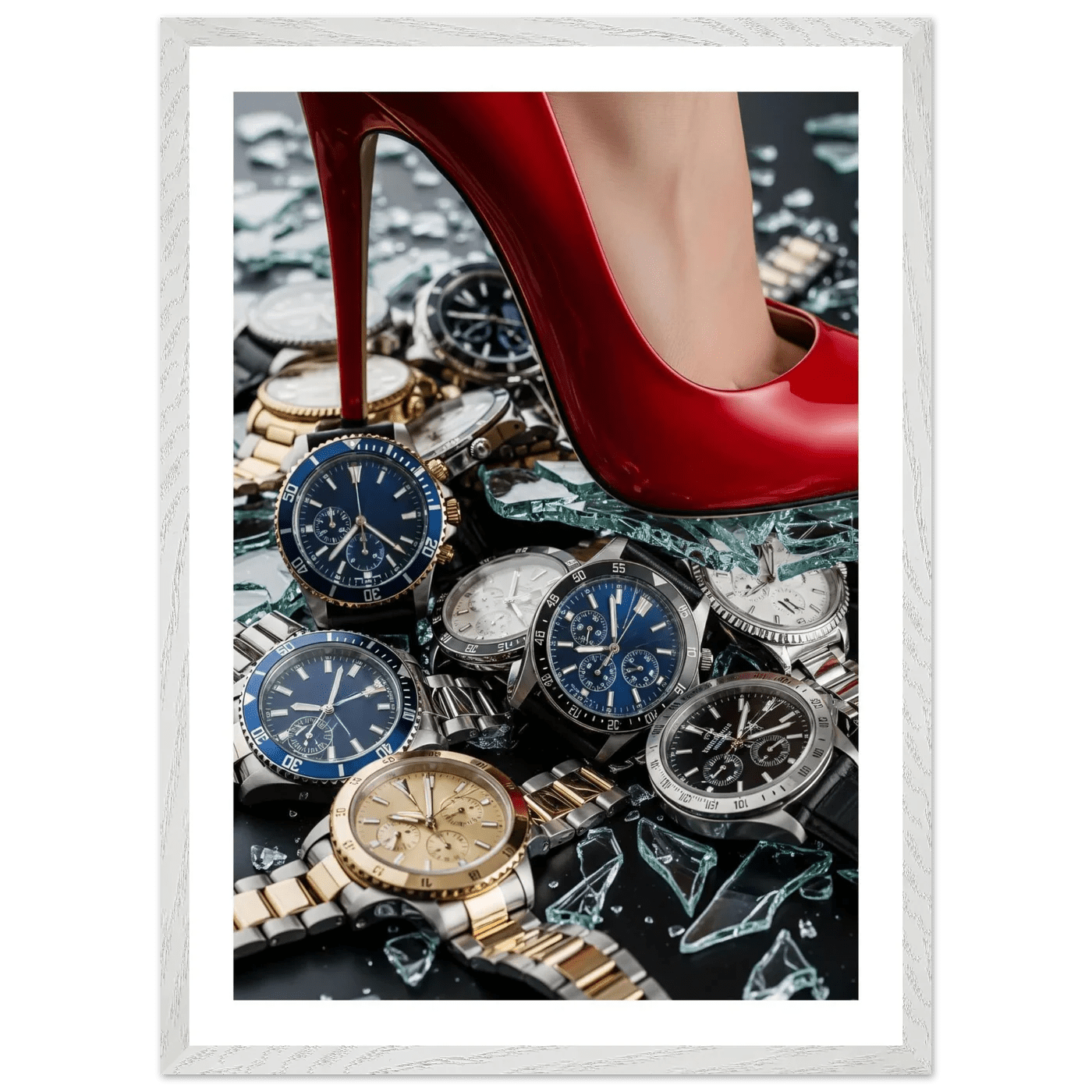 Woman Luxury Watches Photography Wall Art - Luxury Art Canvas